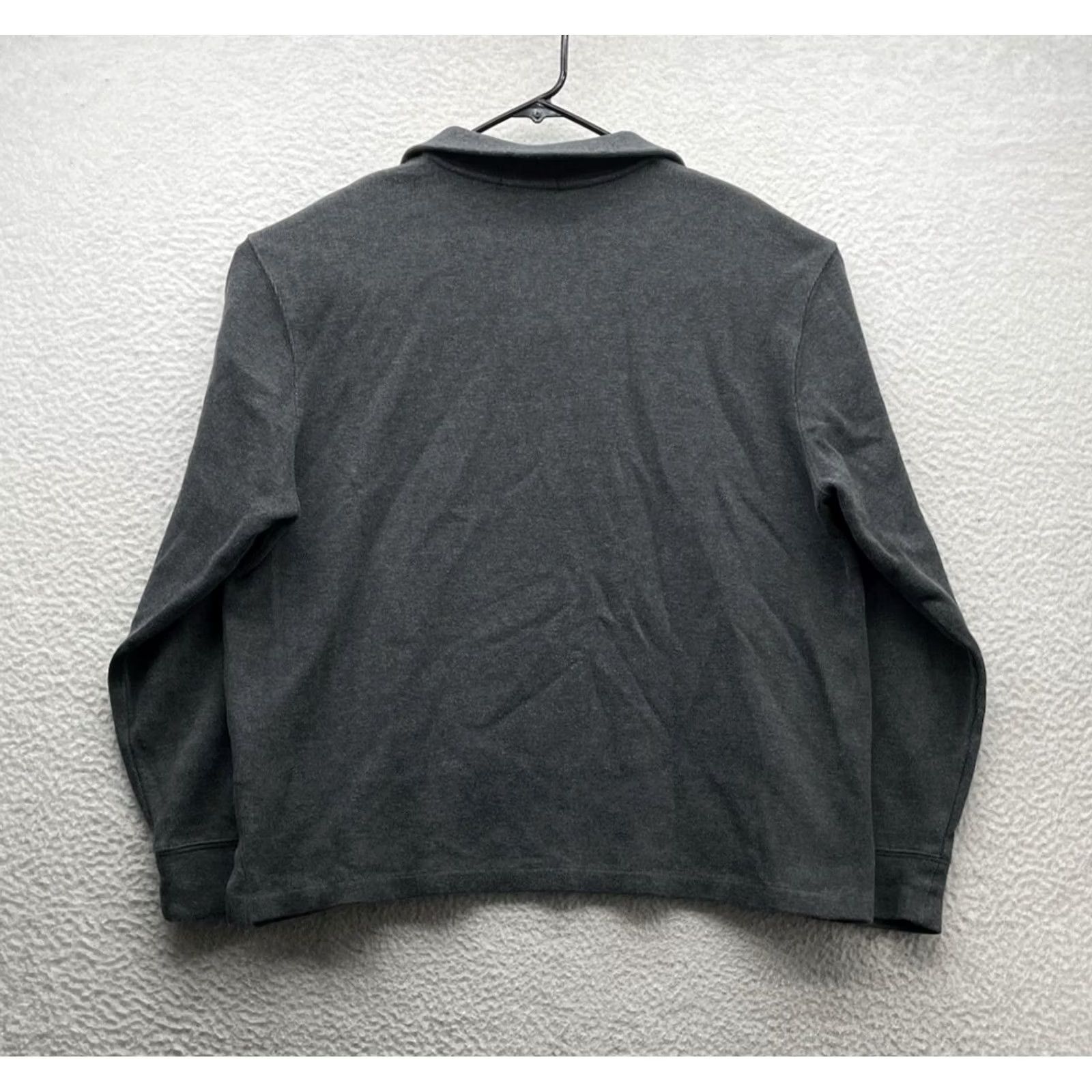 Polo Ralph Lauren Polo Ralph Lauren Sweater Mens L Gray 1/4 Zip Pullover Mock Neck Classic Preppy Polo Ralph Lauren Pullover Mens L Gray Size US L / EU 52-54 / 3 - 4 Thumbnail