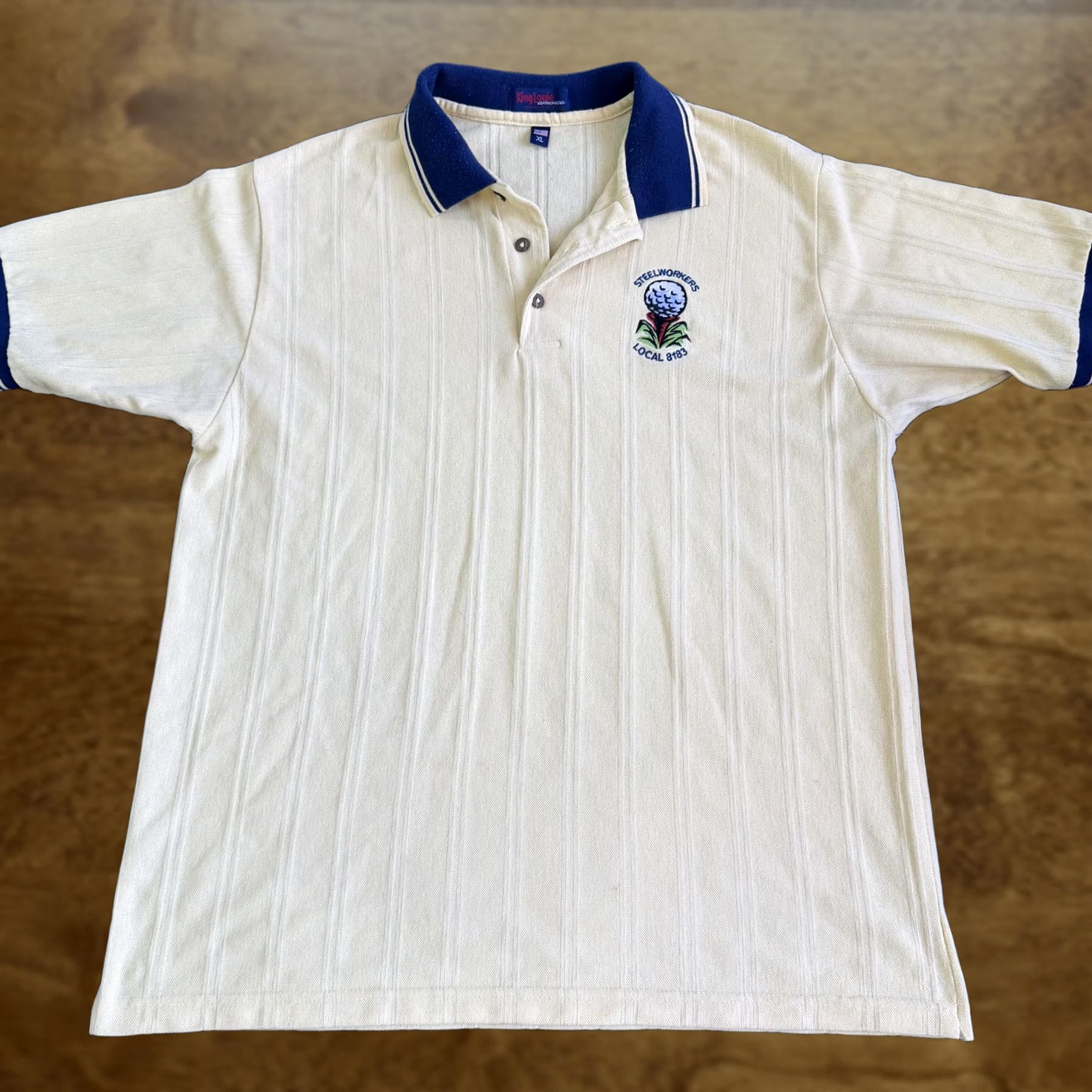 Vintage VINTAGE King Louie Polo Shirt Mens XL Yellow Steelworkers Golf Made USA Union Size US XL / EU 56 / 4 - 1 Thumbnail