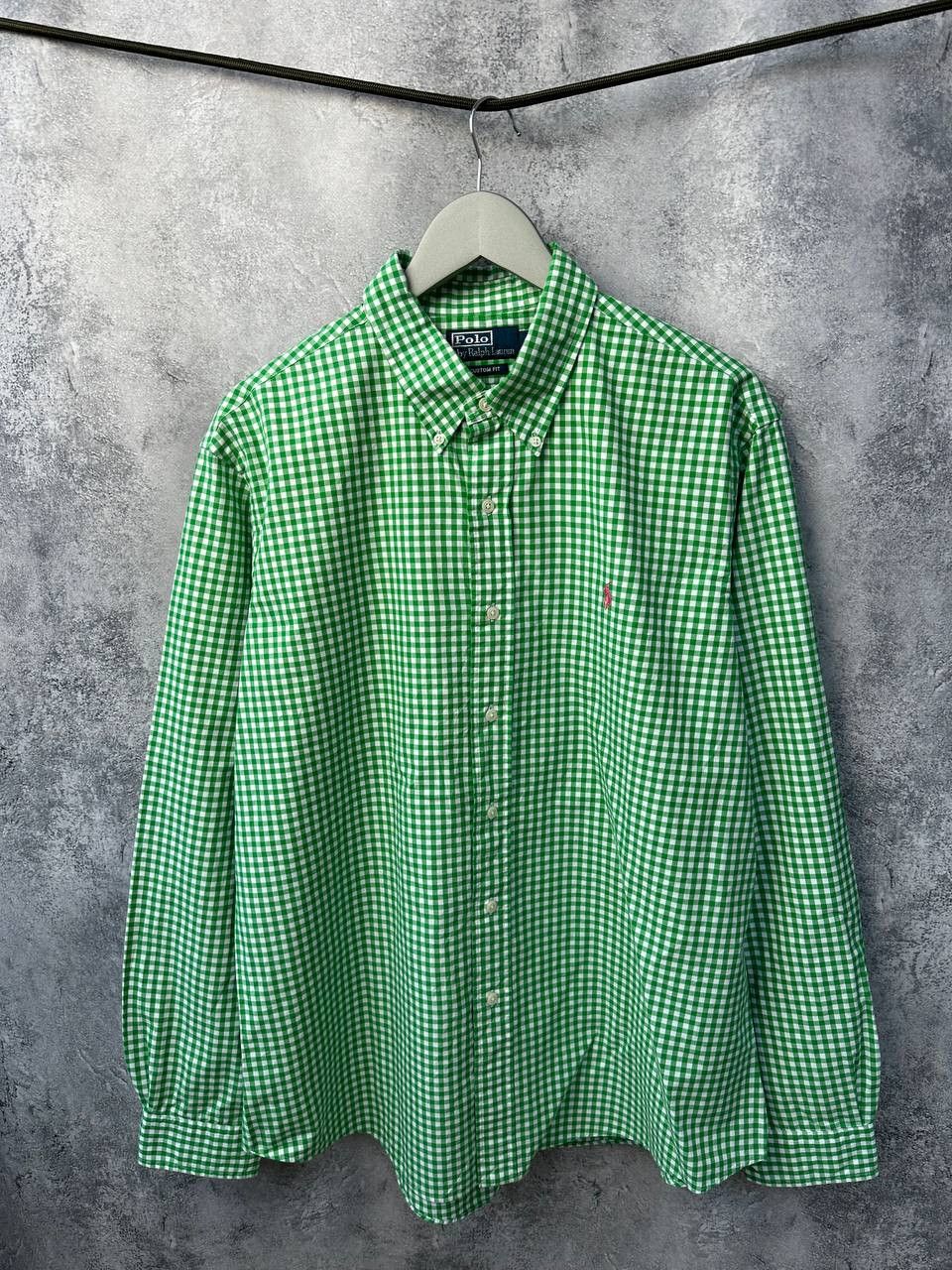 Polo Ralph Lauren Polo Ralph Lauren Vintage Plaid Shirt Button Up Retro Green Size US XL / EU 56 / 4 - 2 Thumbnail