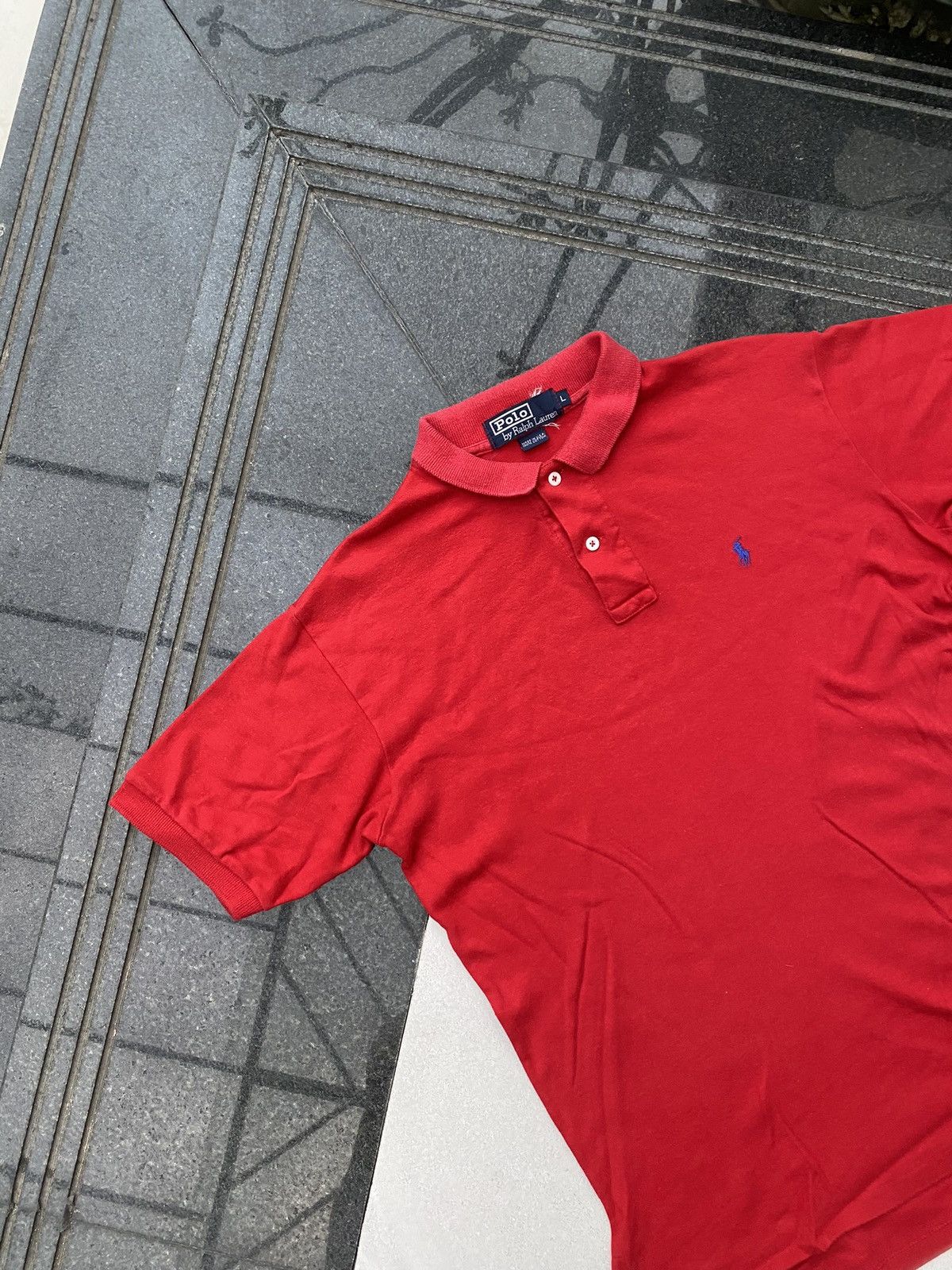 Polo Ralph Lauren × Vintage 90’s POLO RL OLD MONEY RARE LOGO Y2K RETRO ARCHIVE POLO TEE Size US L / EU 52-54 / 3 - 3 Thumbnail