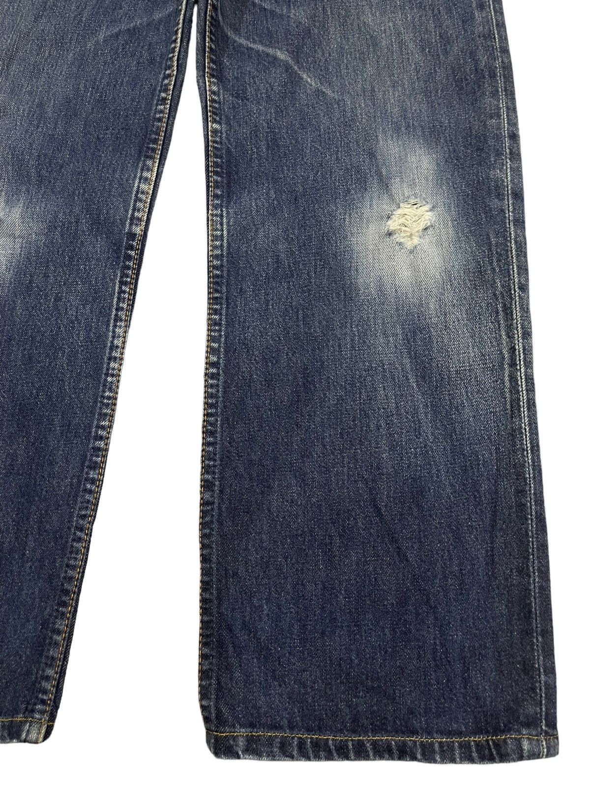 Levi's Vintage 90s Levis 508 Blue Wash Distress Baggy Jeans Size US 30 / EU 46 - 6 Thumbnail