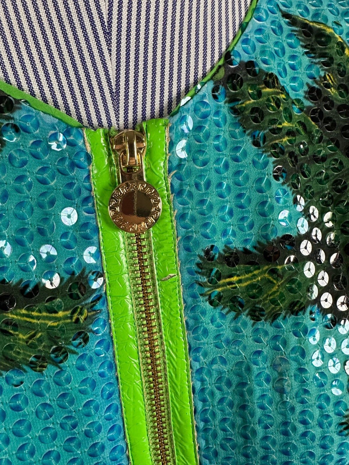 Versace Versace H&M Short Tropical Cocktail Dress Size S Size S / US 4 / IT 40 - 4 Thumbnail