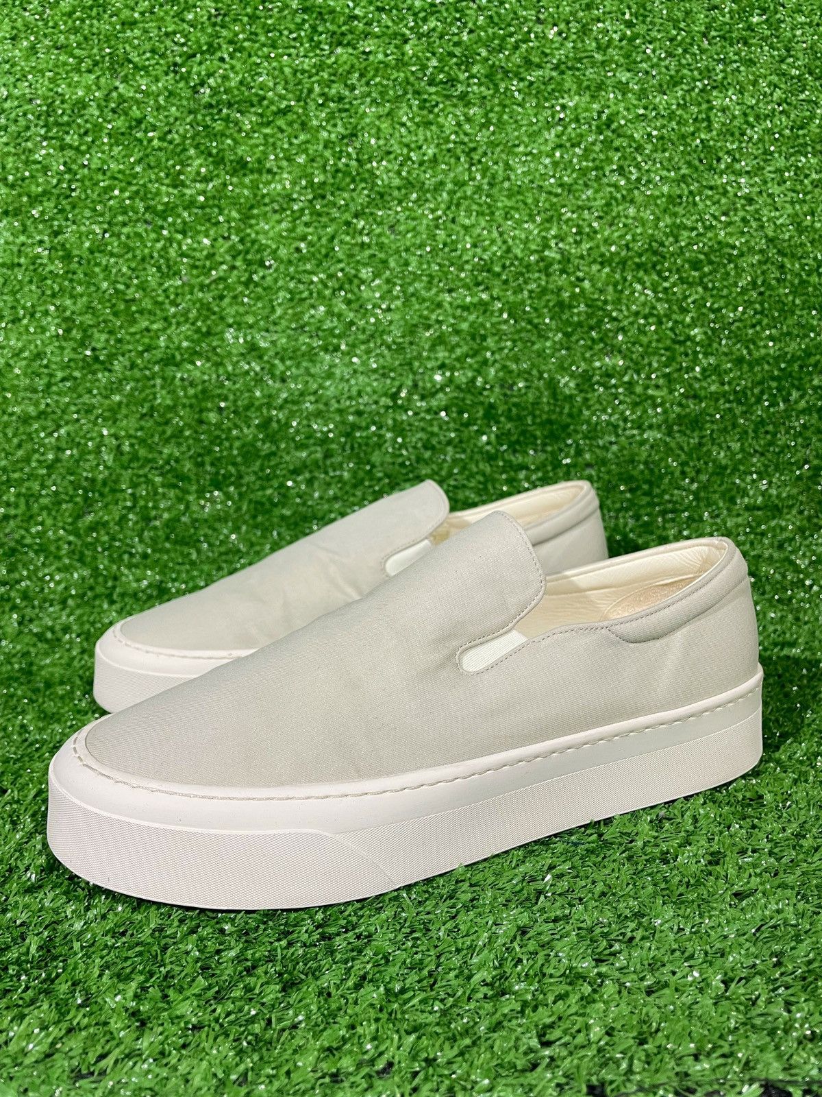The Row The Row Loafer Ecru Marie Slip On Sneaker Leather Flat 36.5 Size US 6.5 / IT 36.5 - 1 Thumbnail