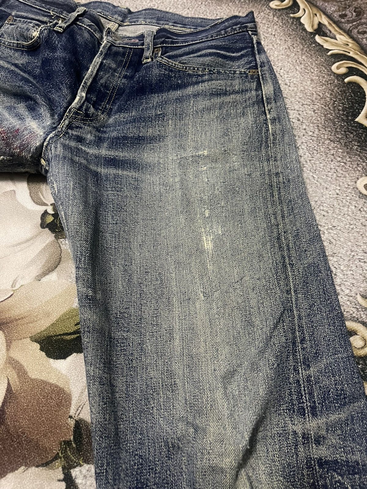 Japanese Brand Kapital Jeans Distressed Selvedge Size US 32 / EU 48 - 8 Thumbnail