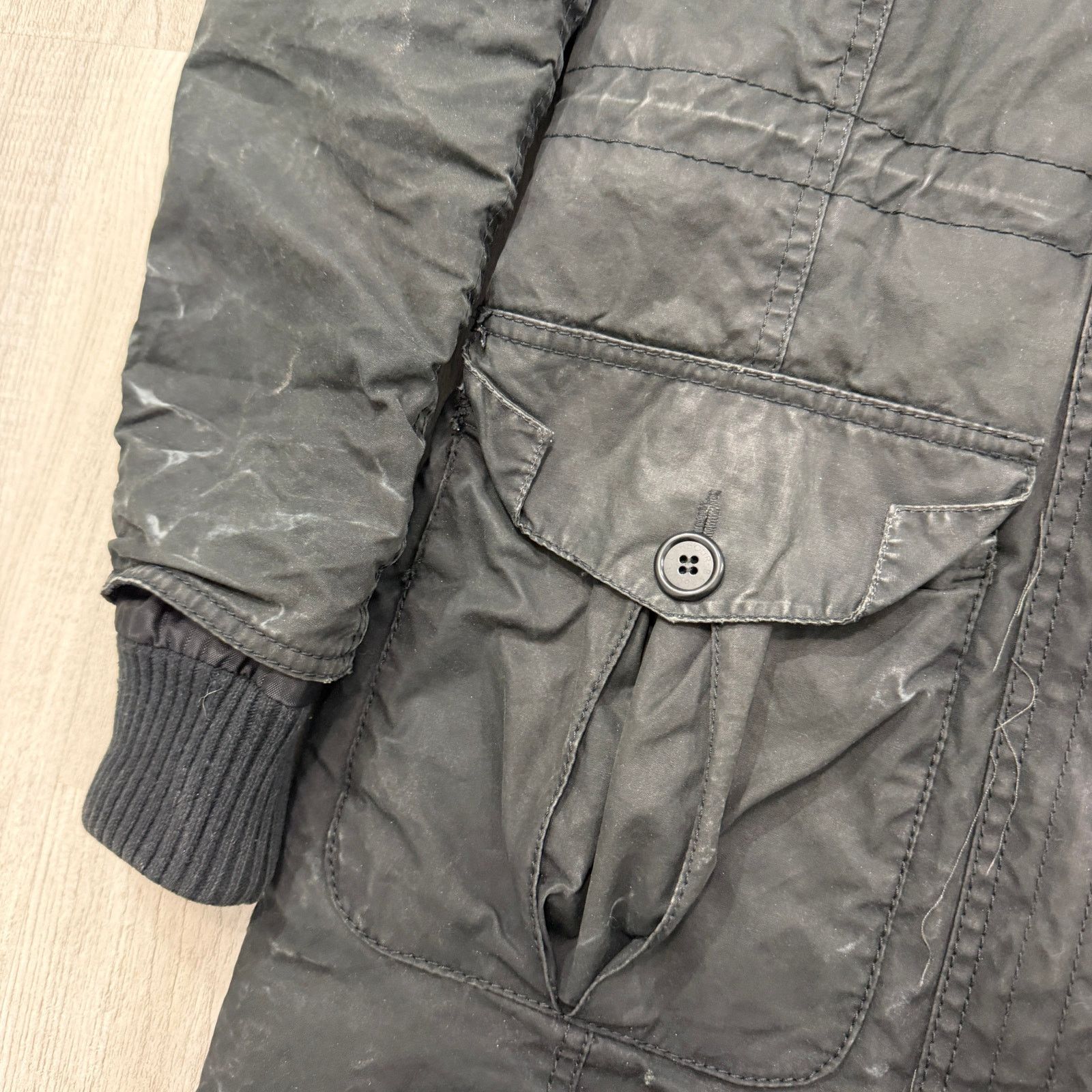 Barbour Barbour Brenin Parka Jacket Women's 8 Black Hooded Wax Size M / US 6-8 / IT 42-44 - 4 Thumbnail
