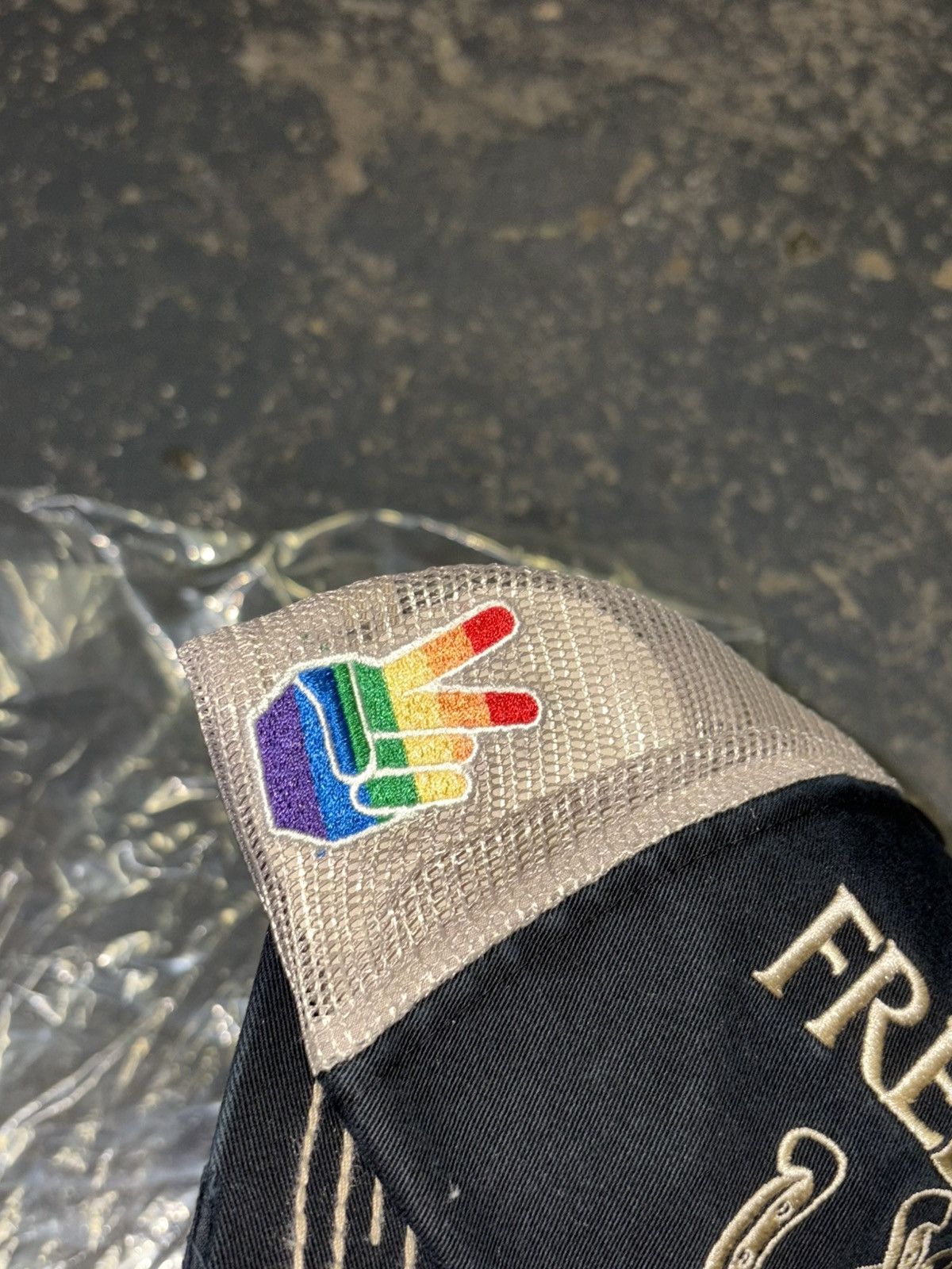 Palace Palace Freedom Distressed Trucker Hat Size ONE SIZE - 3 Thumbnail