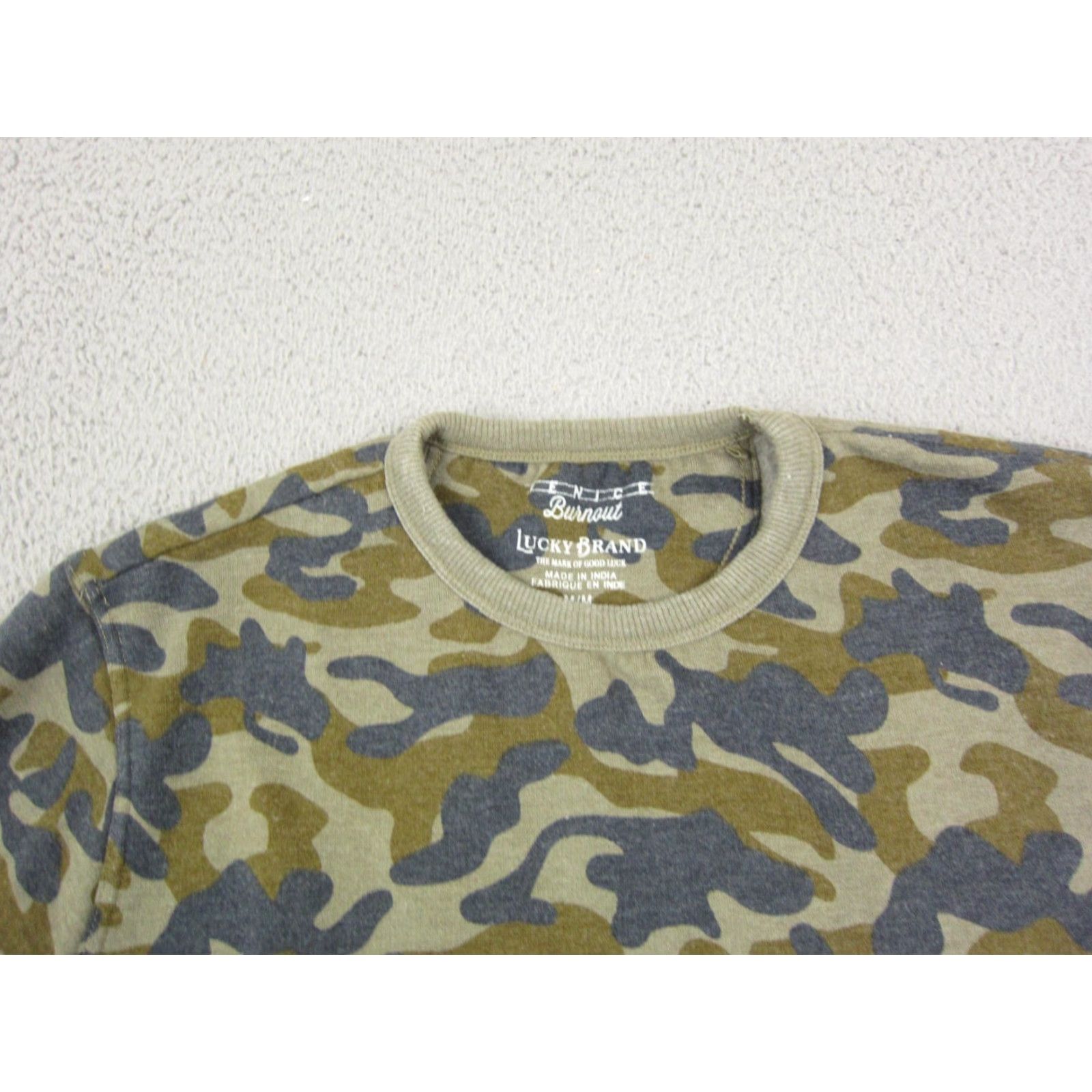 Lucky Brand Lucky Brand Sweatshirt Mens M Green Camouflage Fleece Pullover Crew Neck 90s City Classic Vintage: No Size US M / EU 48-50 / 2 - 2 Thumbnail