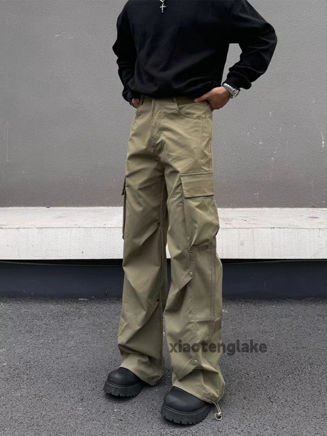 Designer × Japanese Brand × Vintage military utility outdoor loose bootcut flared cargo pants Size US 32 / EU 48 - 1 Thumbnail