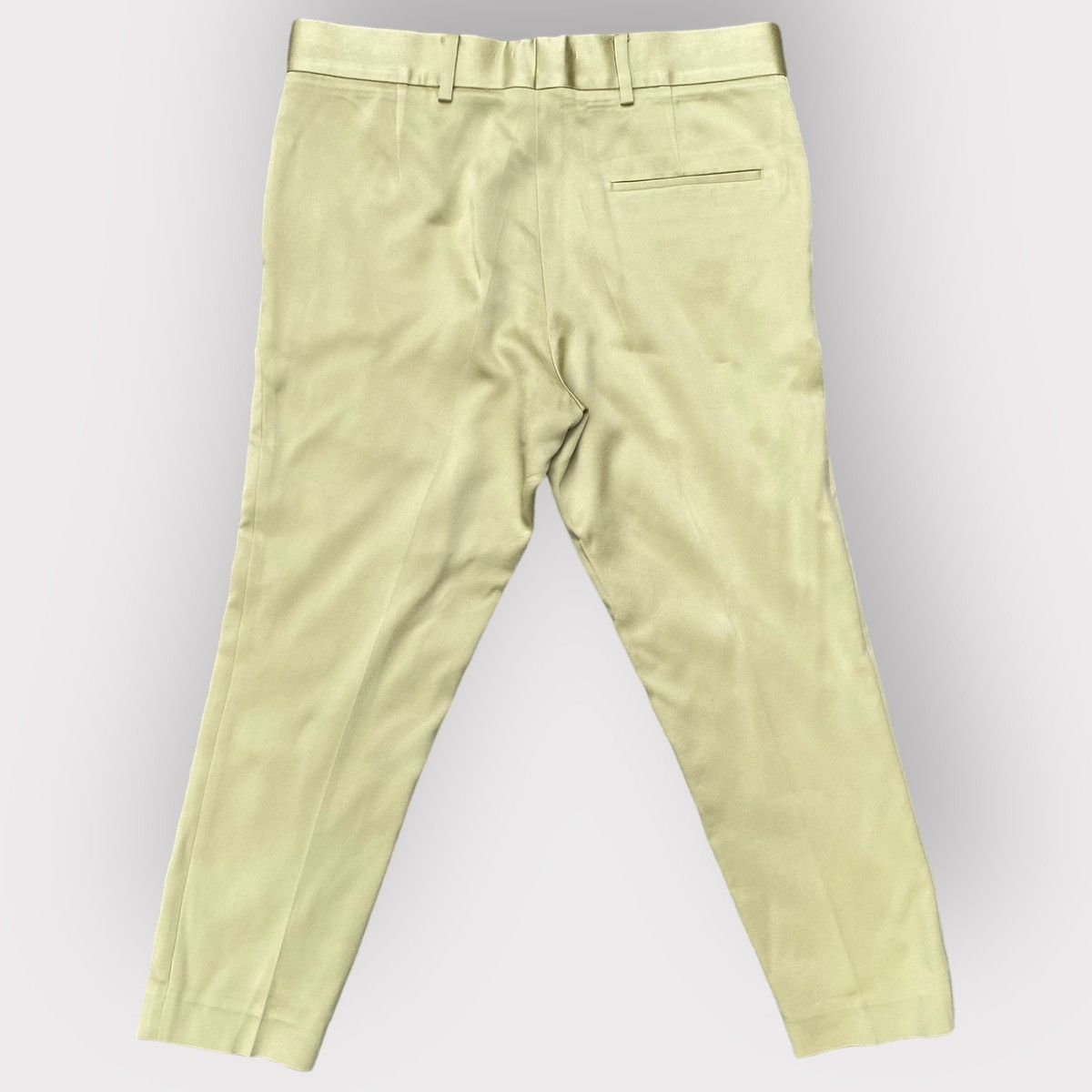 Haider Ackermann Haider Ackermann Shiny Yellow Cropped Pants Size US 34 / EU 50 - 3 Thumbnail