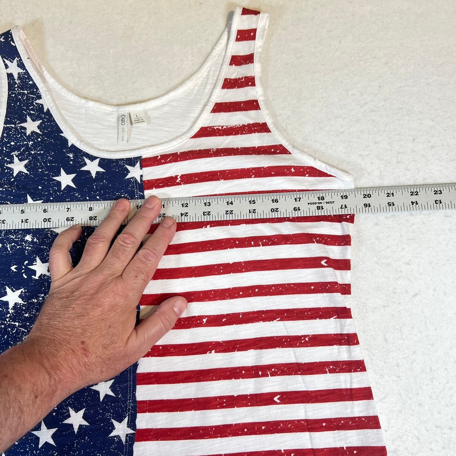 Other Cato Tank Top Womans Large USA Flag Print Patriotic July 4th Size L / US 10 / IT 46 - 6 Thumbnail
