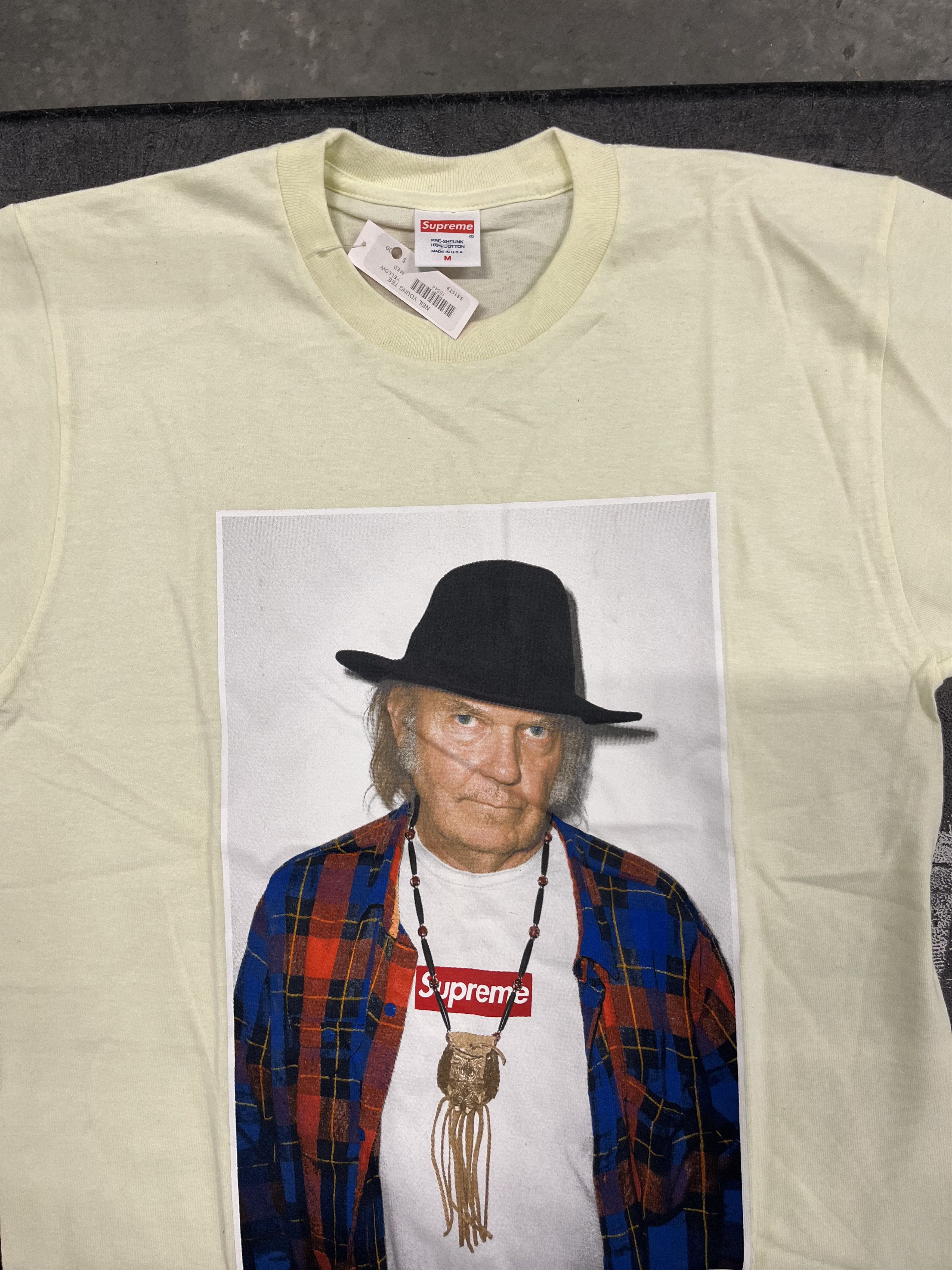 Supreme New Supreme Niel Young tee - Yellow Size US M / EU 48-50 / 2 - 1 Thumbnail