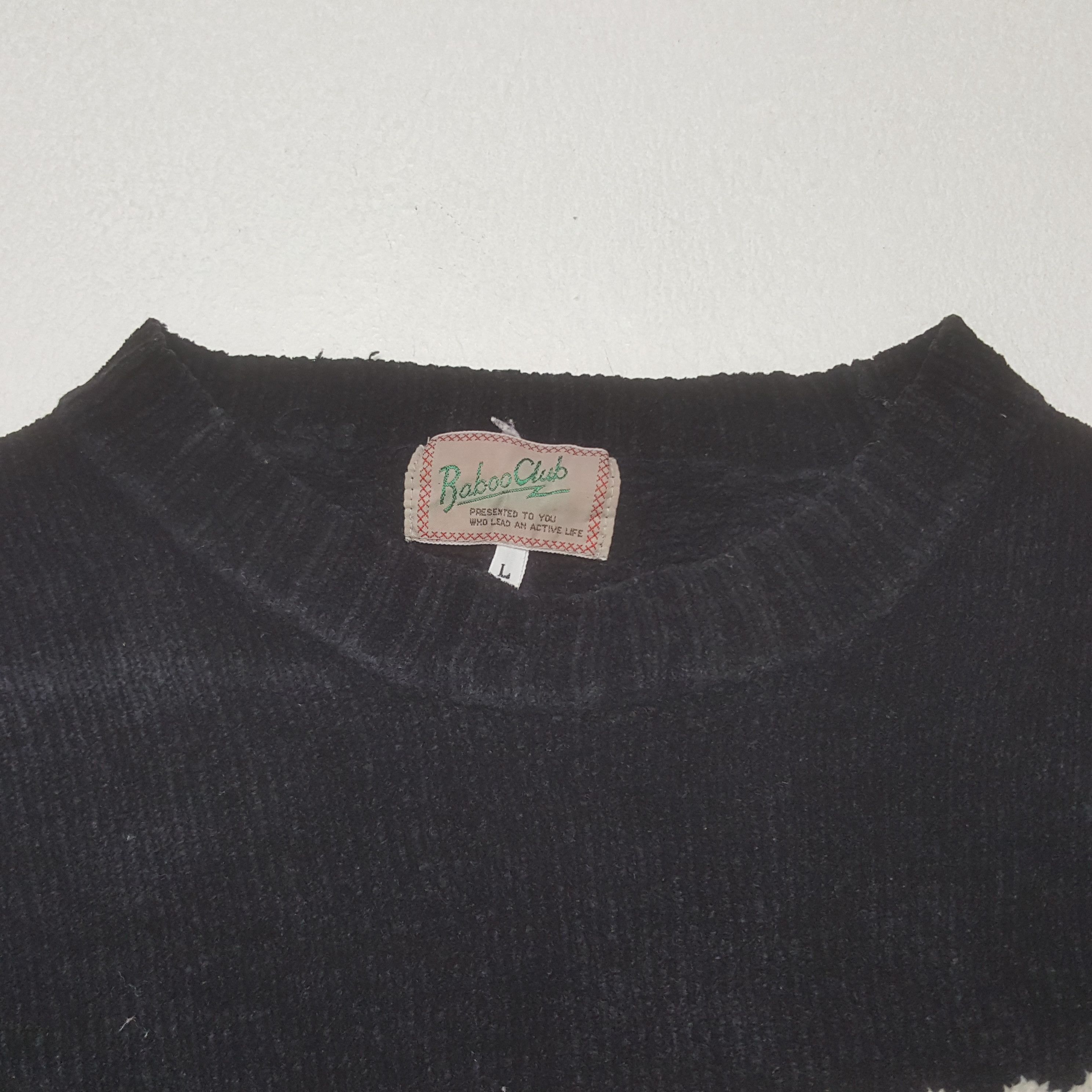 Japanese Brand Vintage Baboo Club Winter Knitted Sweatshirt Size US M / EU 48-50 / 2 - 3 Thumbnail