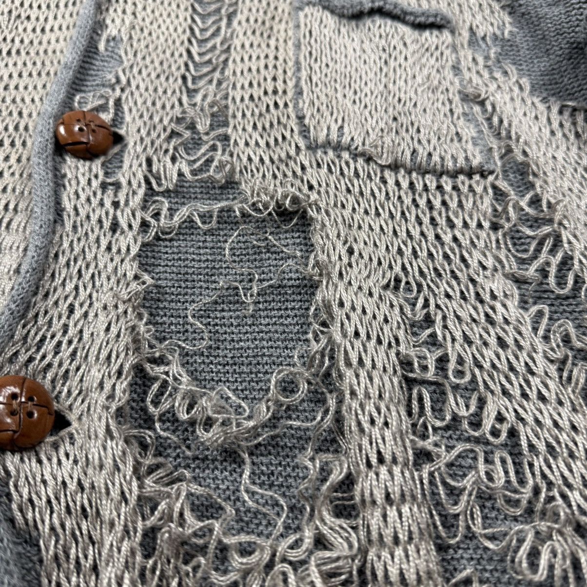 Maison MIHARA YASUHIRO MIHARA YASUHIRO DISTRESSED CARDIGAN Gray Size US M / EU 48-50 / 2 - 3 Thumbnail