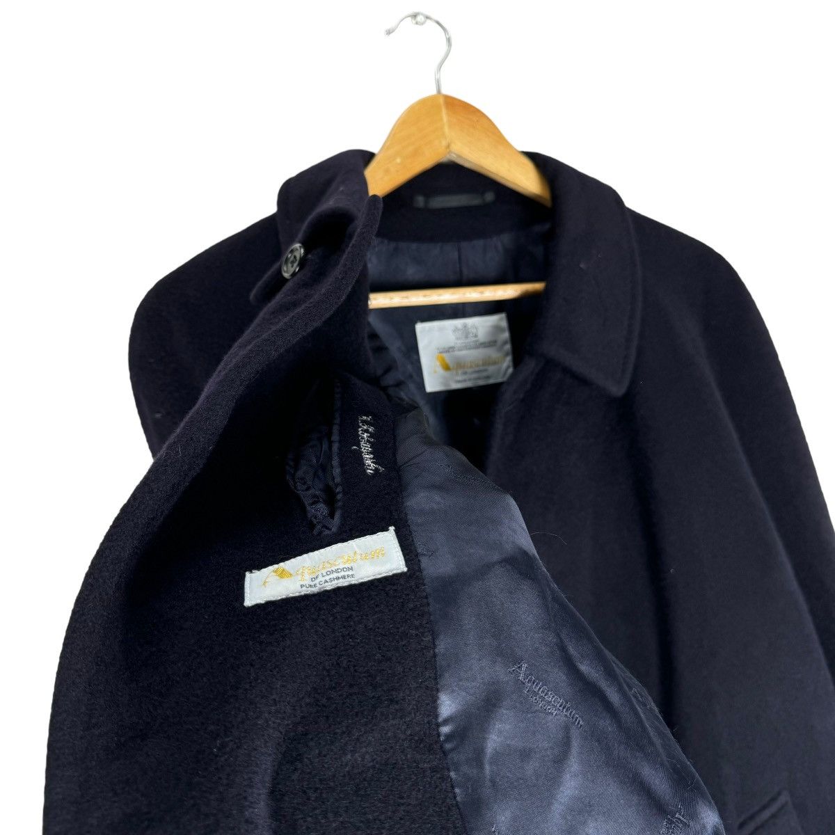 Aquascutum ⚡️AQUASCUTUM PURE CASHMERE OVERCOAT JACKET Size US M / EU 48-50 / 2 - 8 Thumbnail