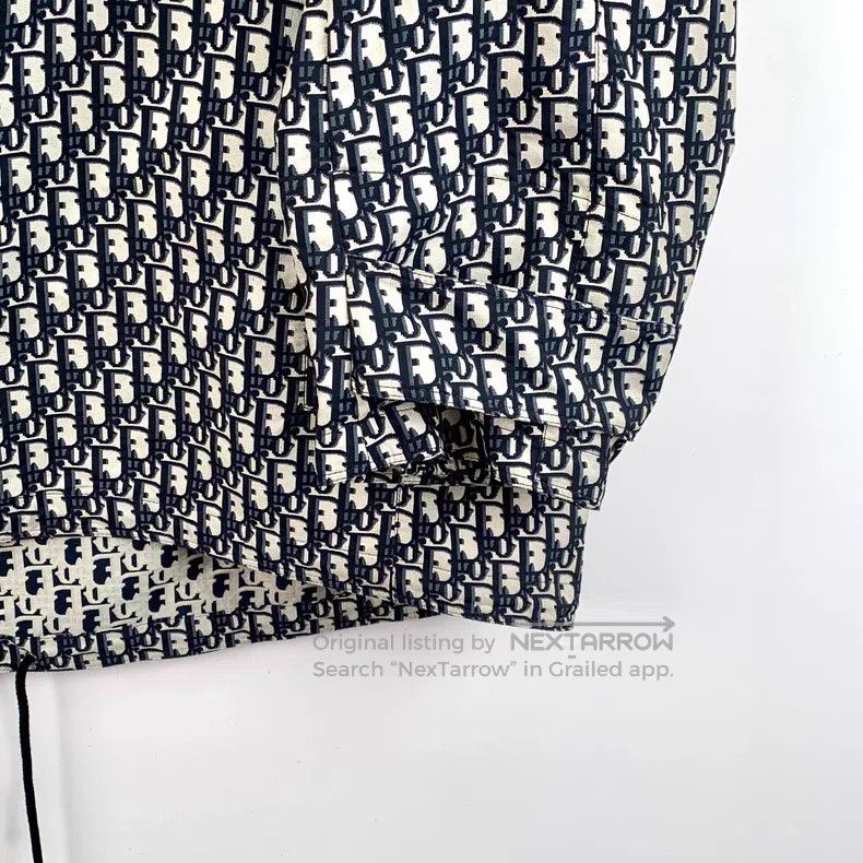 Dior Dior Dark blue logo jacquard full-print hooded half-zipper Size XS / US 0-2 / IT 36-38 - 5 Thumbnail