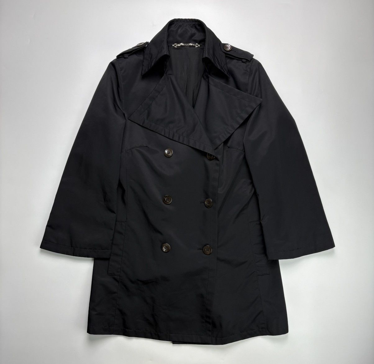 Gucci 1995 Gucci Tom Ford Nylon Trench Coat Size XS / US 0-2 / IT 36-38 - 1 Thumbnail