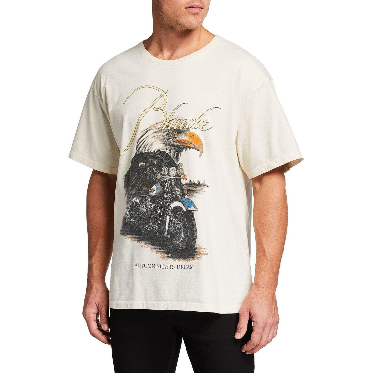 Rhude NEW RHUDE EAGLE DREAM TEE IN IVORY SZ LARGE Size US L / EU 52-54 / 3 - 1 Thumbnail
