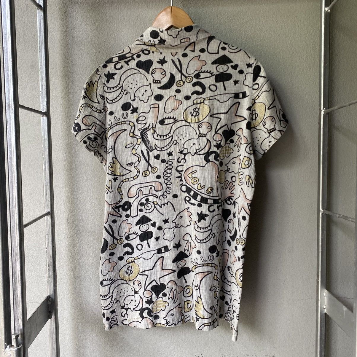 Tsumori Chisato TSUMORI CHISATO Playful Doodle Print Button-Up Shirt Size XS / US 0-2 / IT 36-38 - 2 Thumbnail
