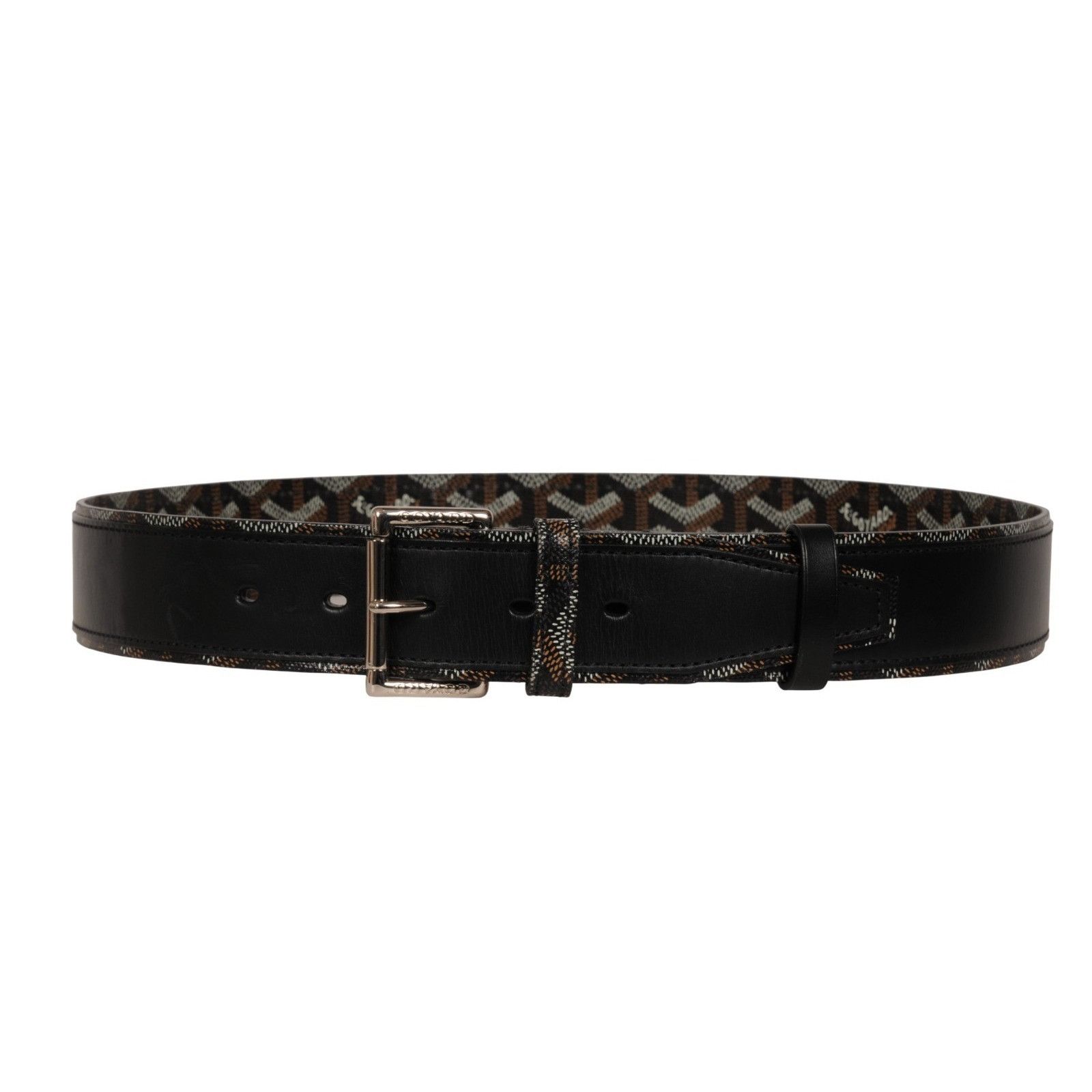 Goyard Florida II Belt 85 Black Brown Goyardine Canvas Size ONE SIZE - 15 Thumbnail