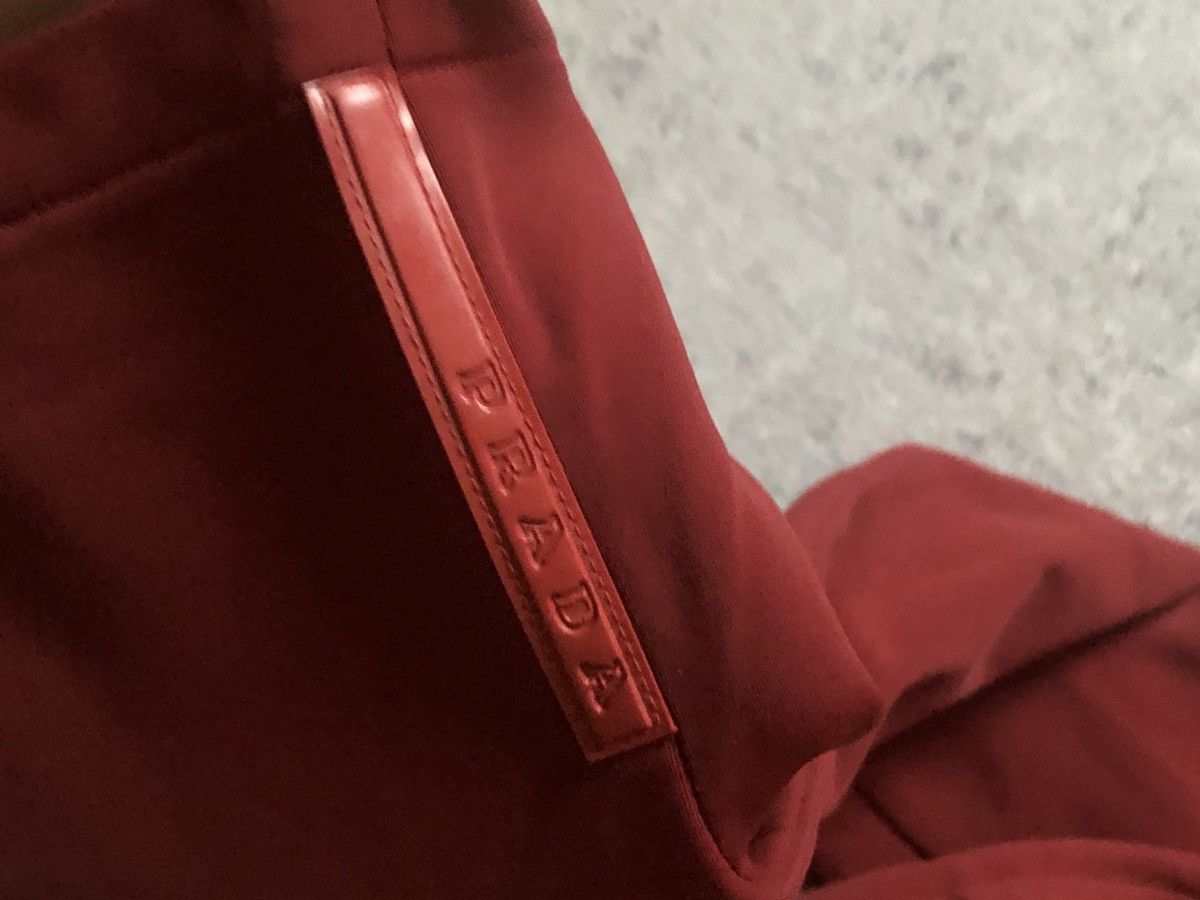 Designer × Prada × Vintage VINTAGE PRADA SPORT RED TAB PANTS Size 26" / US 2 / IT 38 - 3 Thumbnail