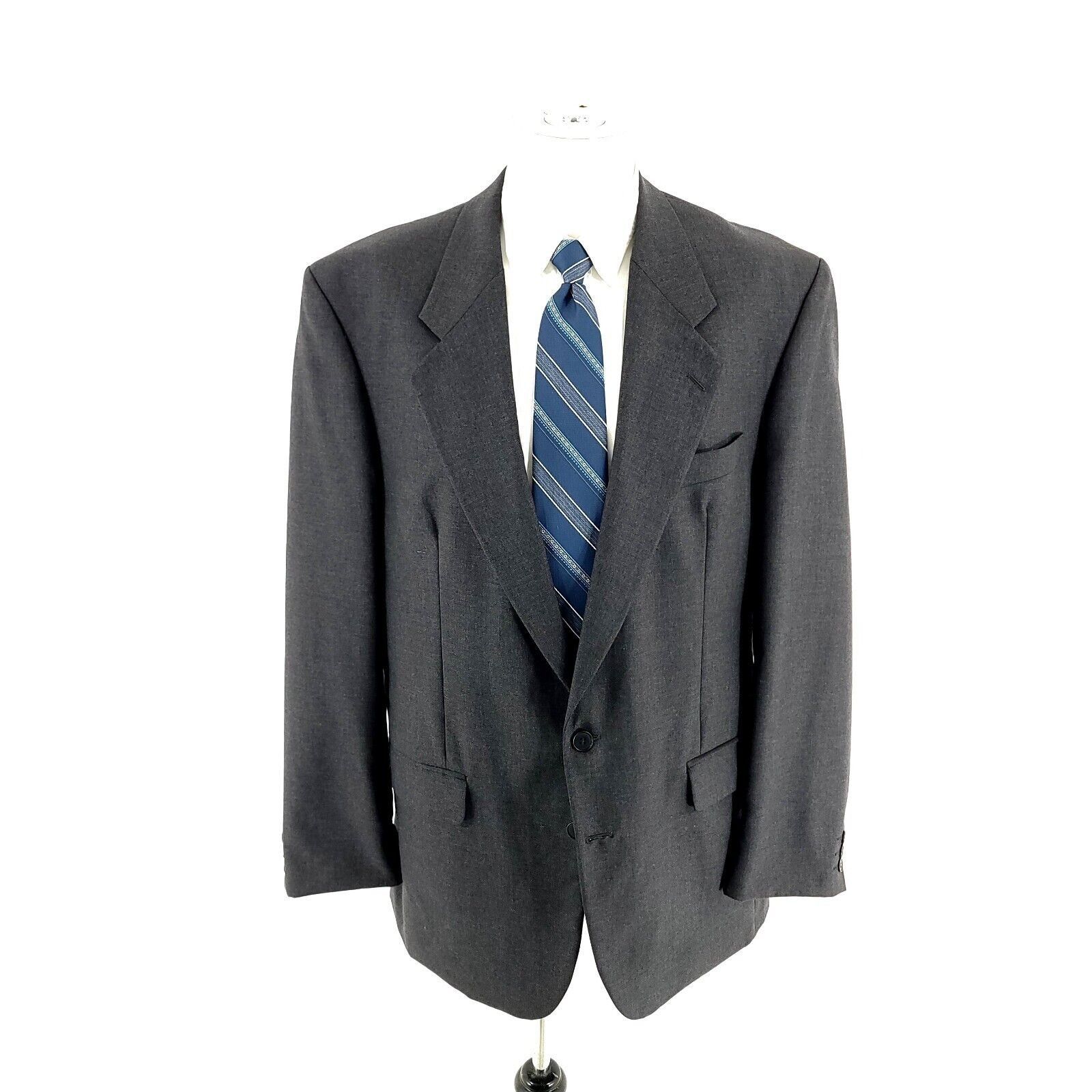 Savile Row DAMAGED Alexandre London Of England Savile Row Wool 2 Button Size 44L - 3 Thumbnail