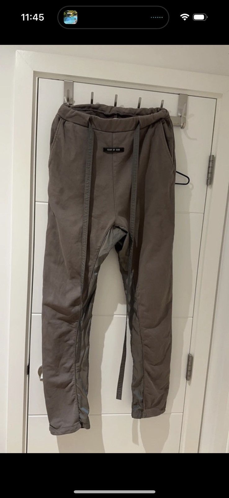 Vintage Fear of god relaxed nylon trimmed sweatpants 6th