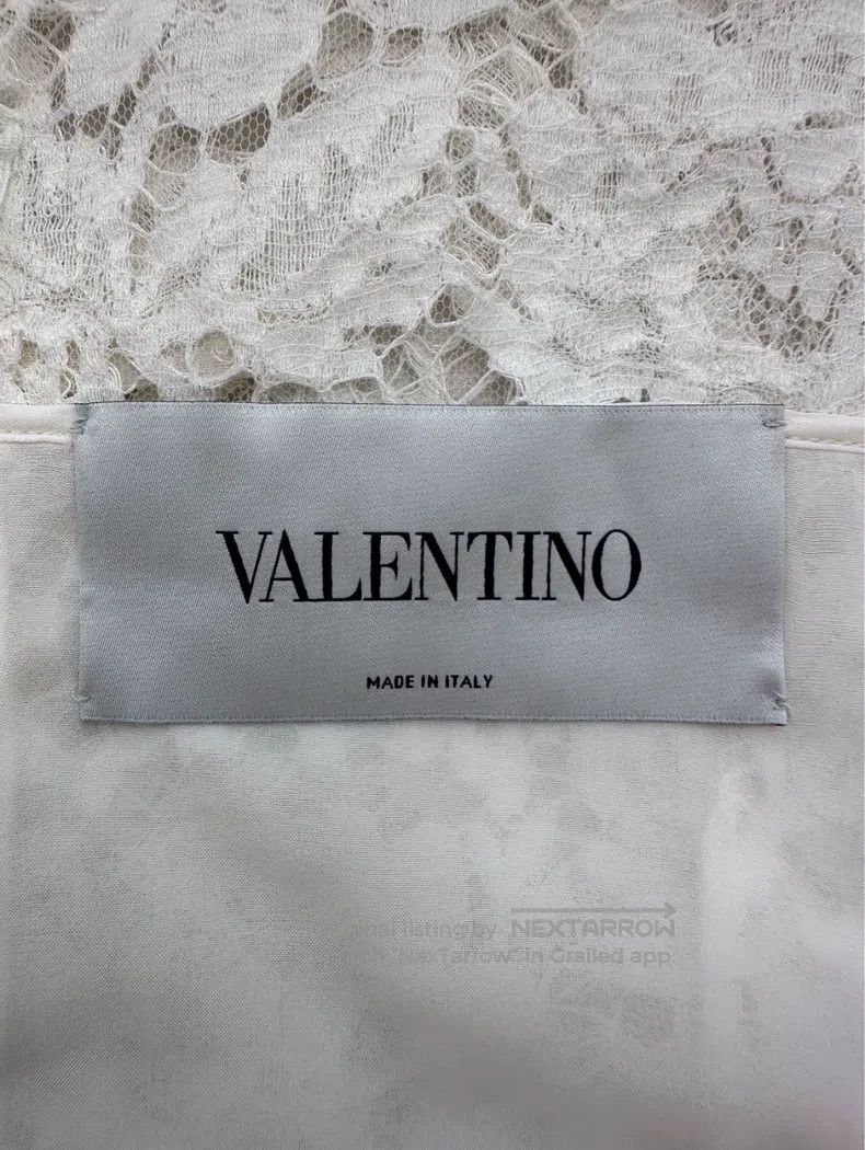 Valentino Valentino Heavy texture floral lace sleeveless temperament Size L / US 10 / IT 46 - 7 Thumbnail