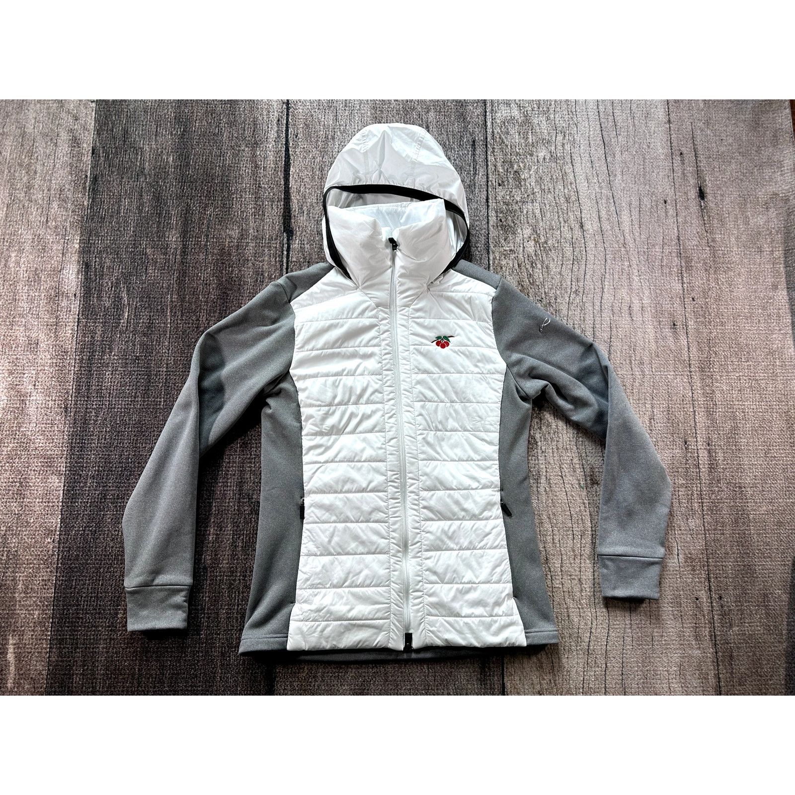 KJUS KJUS Mundin Midlayer Golf Jacket Hooded Cherry Hills Size L / US 10 / IT 46 - 1 Thumbnail