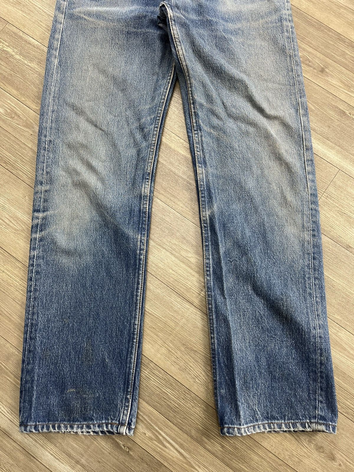 Levi's Vintage Clothing 🇺🇸1990s Vintage Levis 501 31x36 Straight Leg Blue Jeans Size US 30 / EU 46 - 3 Thumbnail