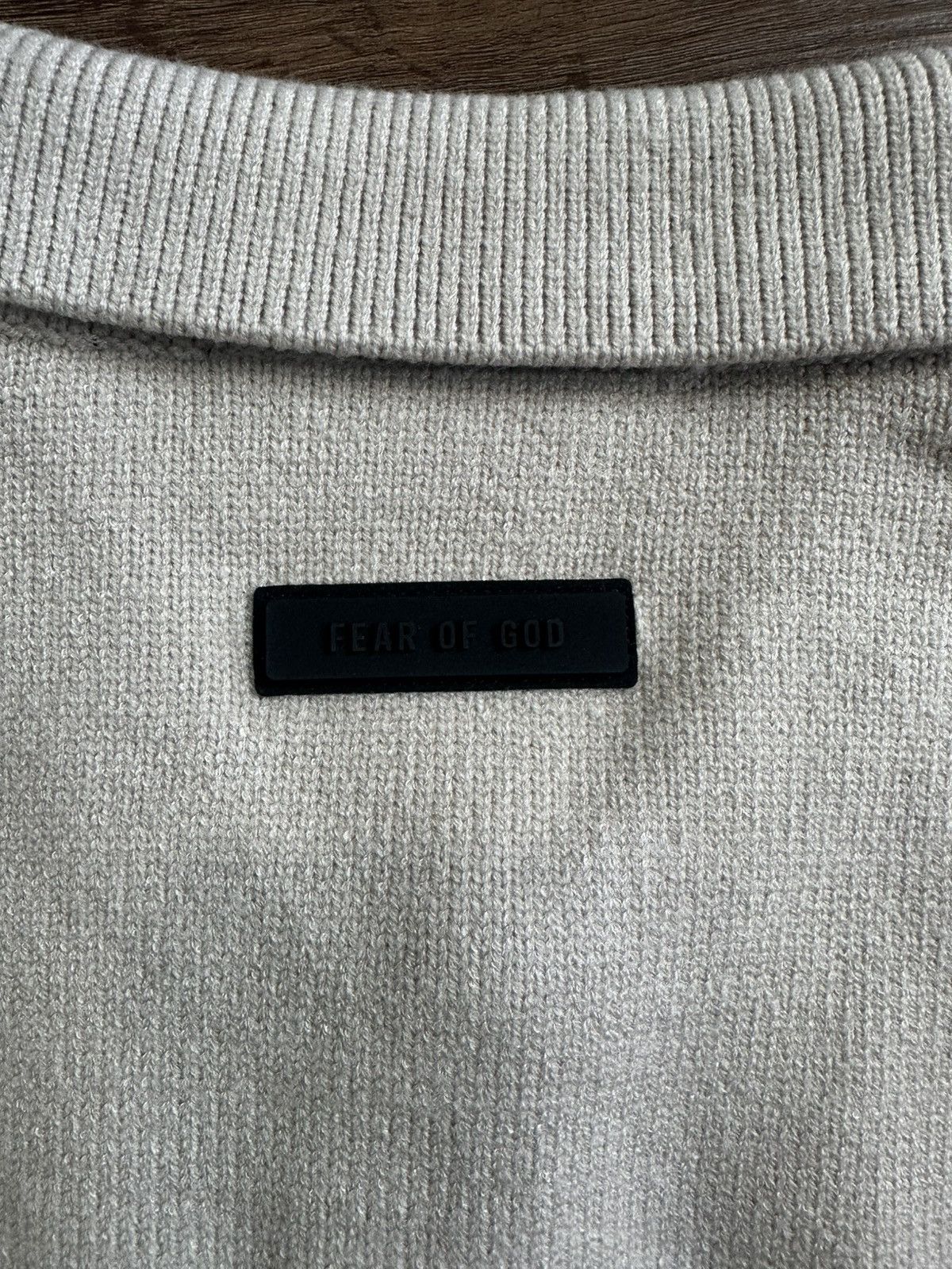 Fear of God Fear of God Essentials Tan Knit Polo Size US M / EU 48-50 / 2 - 4 Thumbnail