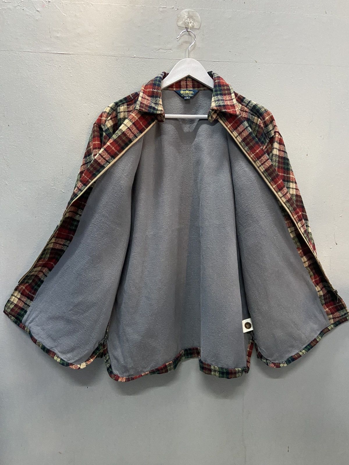 Oshkosh VINTAGE OSHKOSH FLANNEL WOOL JACKET Size US L / EU 52-54 / 3 - 7 Thumbnail