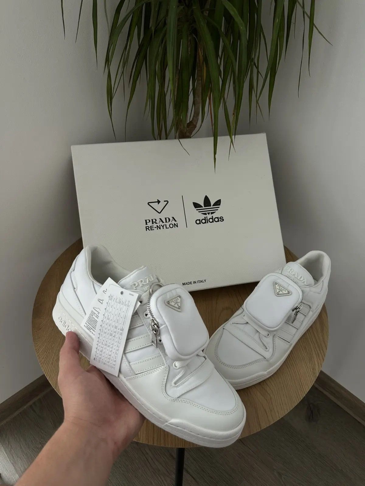 Prada Vintage Prada-Adidas Re-Nylon White Mens Sneakers Size US 9 / EU 42 - 1 Thumbnail