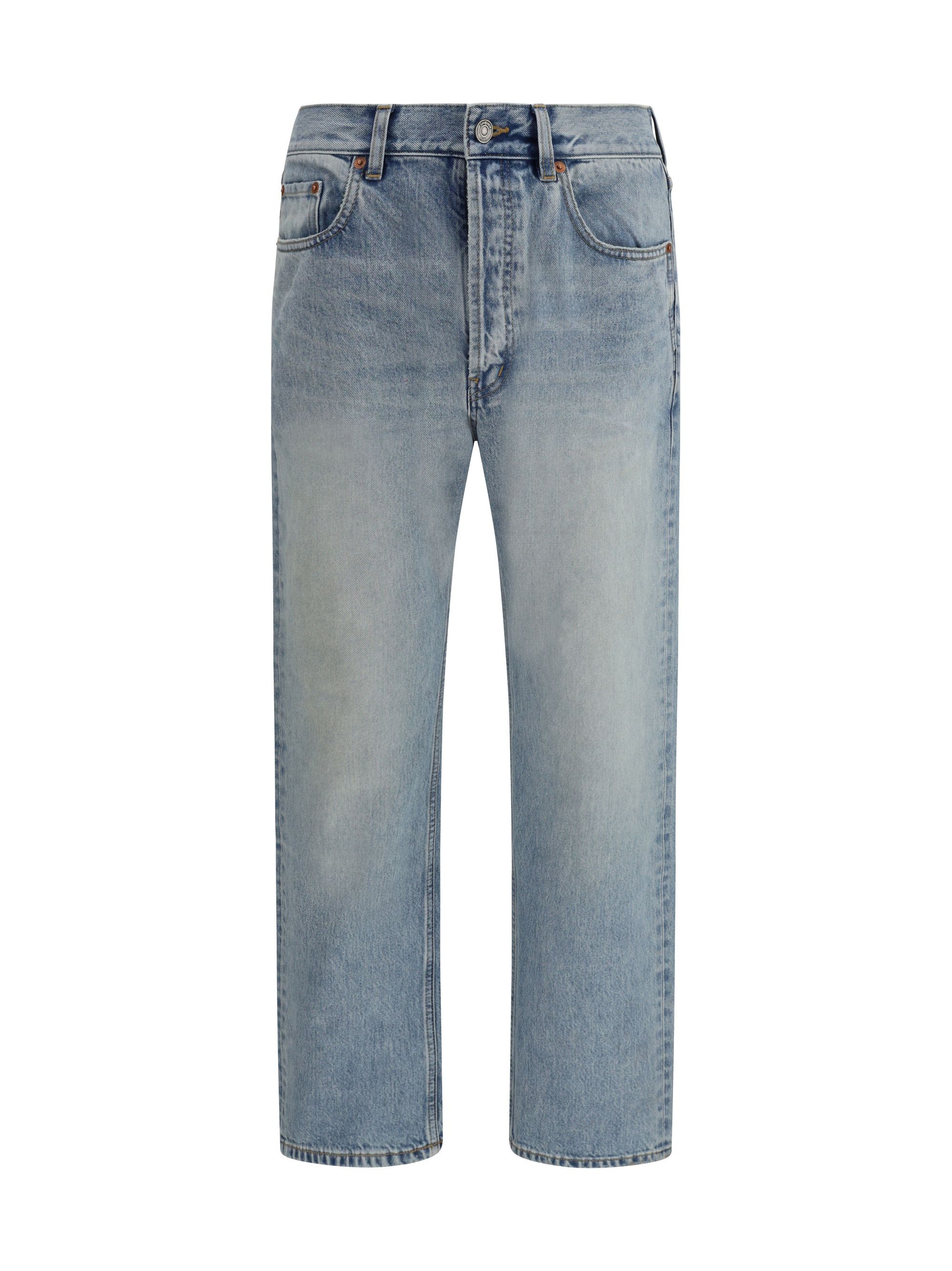 Saint Laurent Paris Cotton Denim Jeans with stonewashed finish Size US 31 - 1 Thumbnail