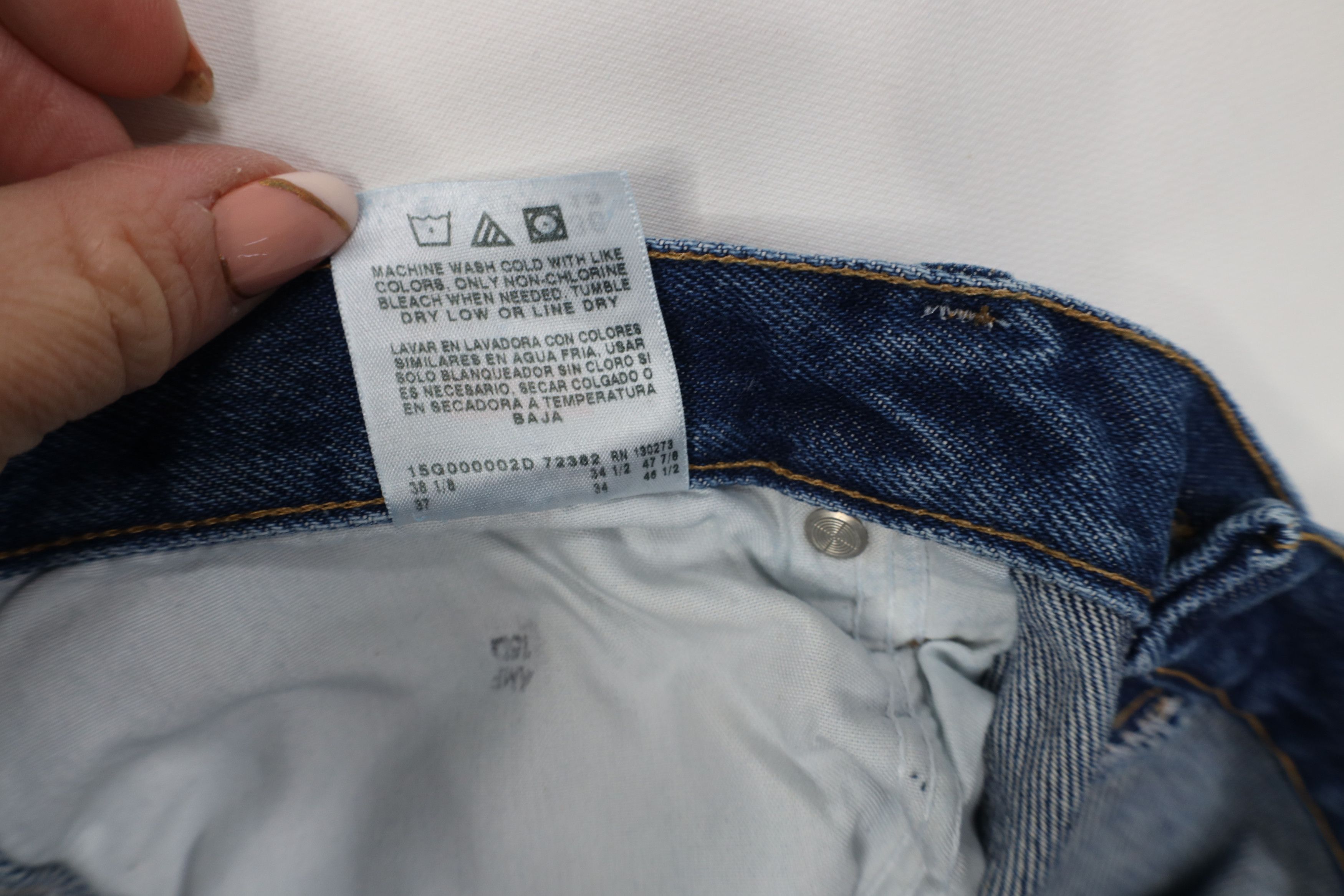 Wrangler Deadstock Vintage Y2K Wrangler Fit Straight Leg Denim Jeans Size US 36 / EU 52 - 7 Thumbnail