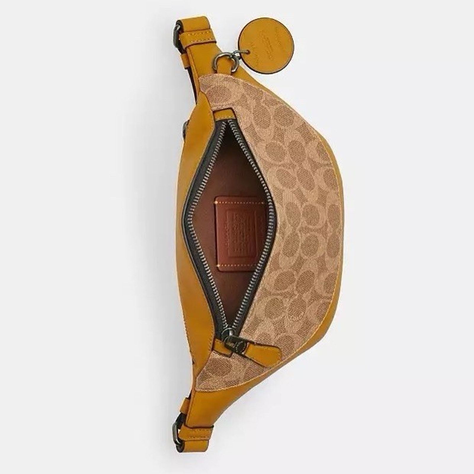 Coach NWT Coach Warren Mini Belt Bag Colorblock Buttercup CAX42 Size ONE SIZE - 8 Thumbnail