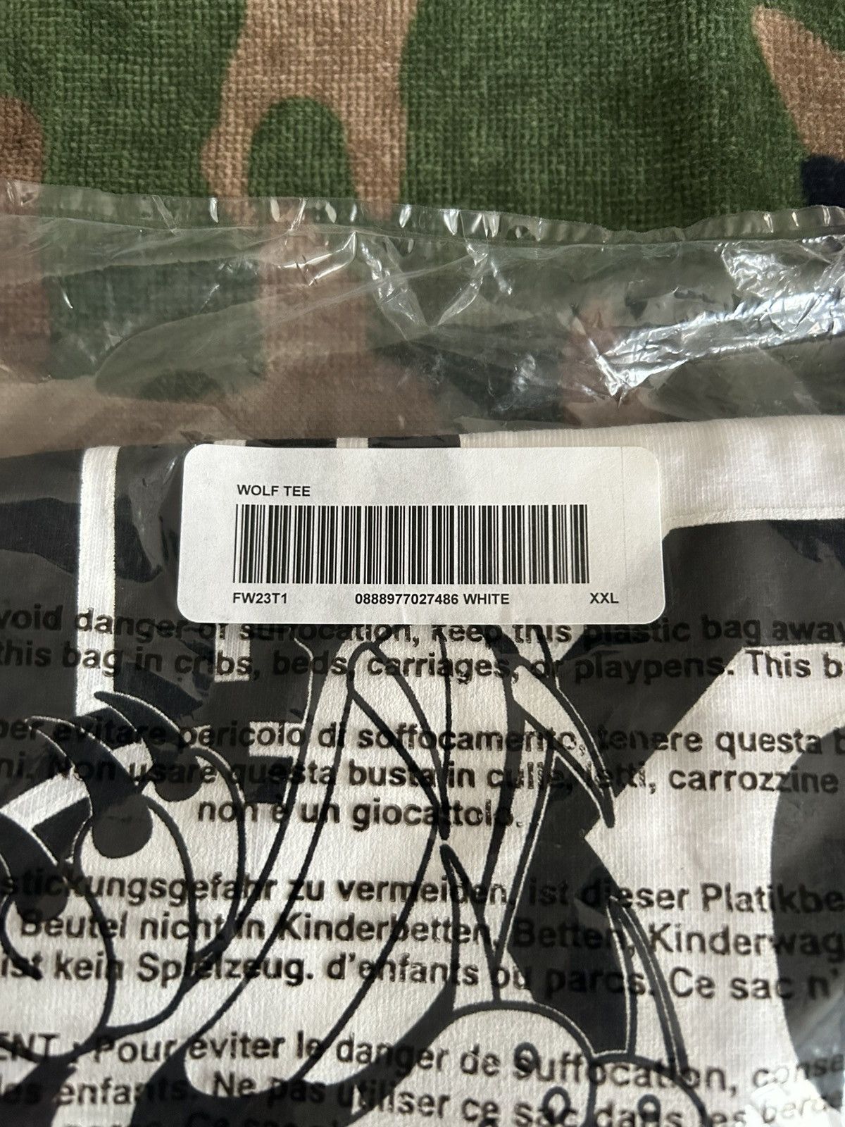 Bounty Hunter × Supreme Supreme Bounty Hunter Wolf Tee White XXL FW23 Size US XXL / EU 58 / 5 - 4 Thumbnail
