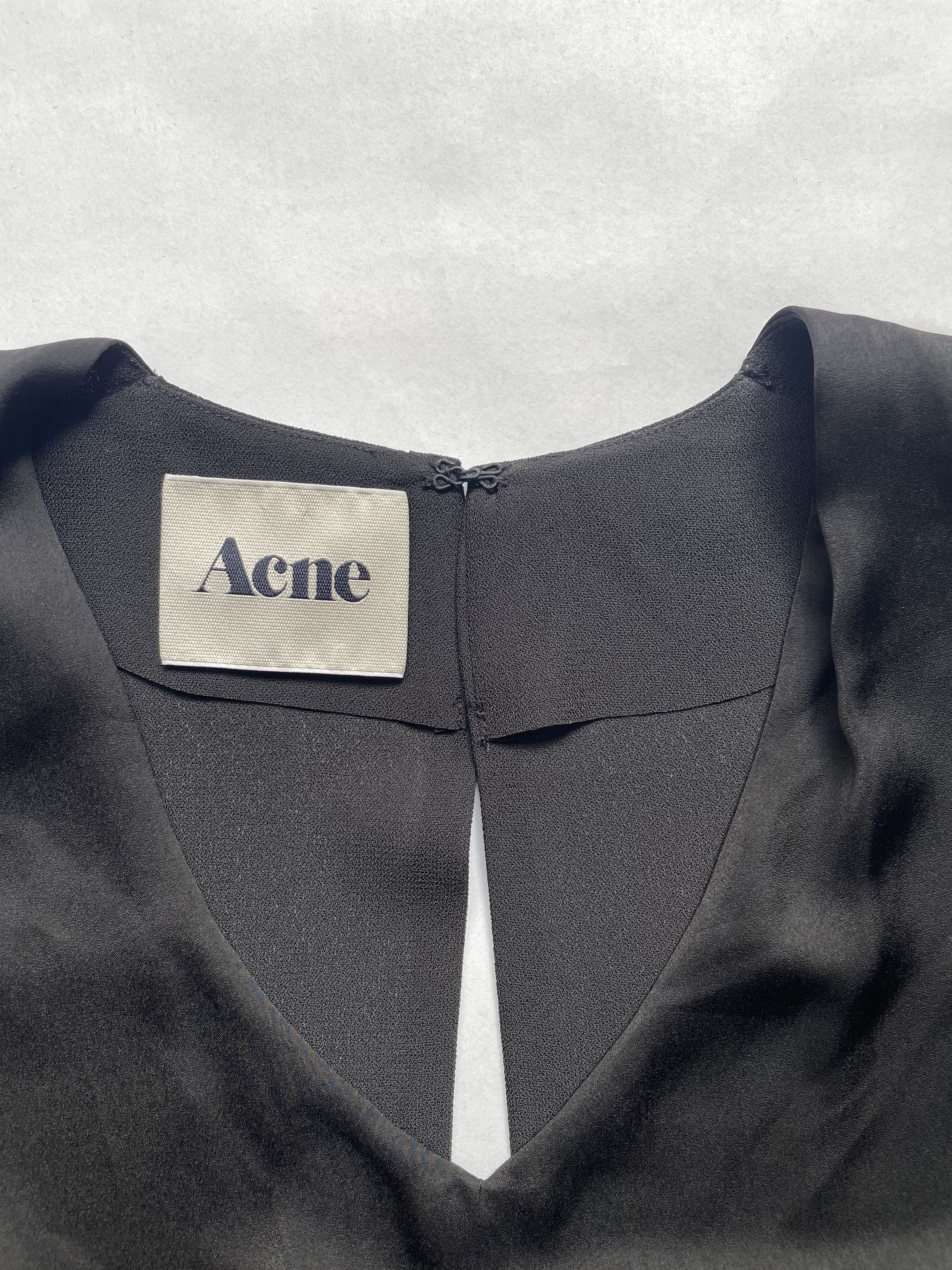 Acne Studios Black Draped Dress | Size 34 UK6 Xsmall Size XS / US 0-2 / IT 36-38 - 3 Thumbnail