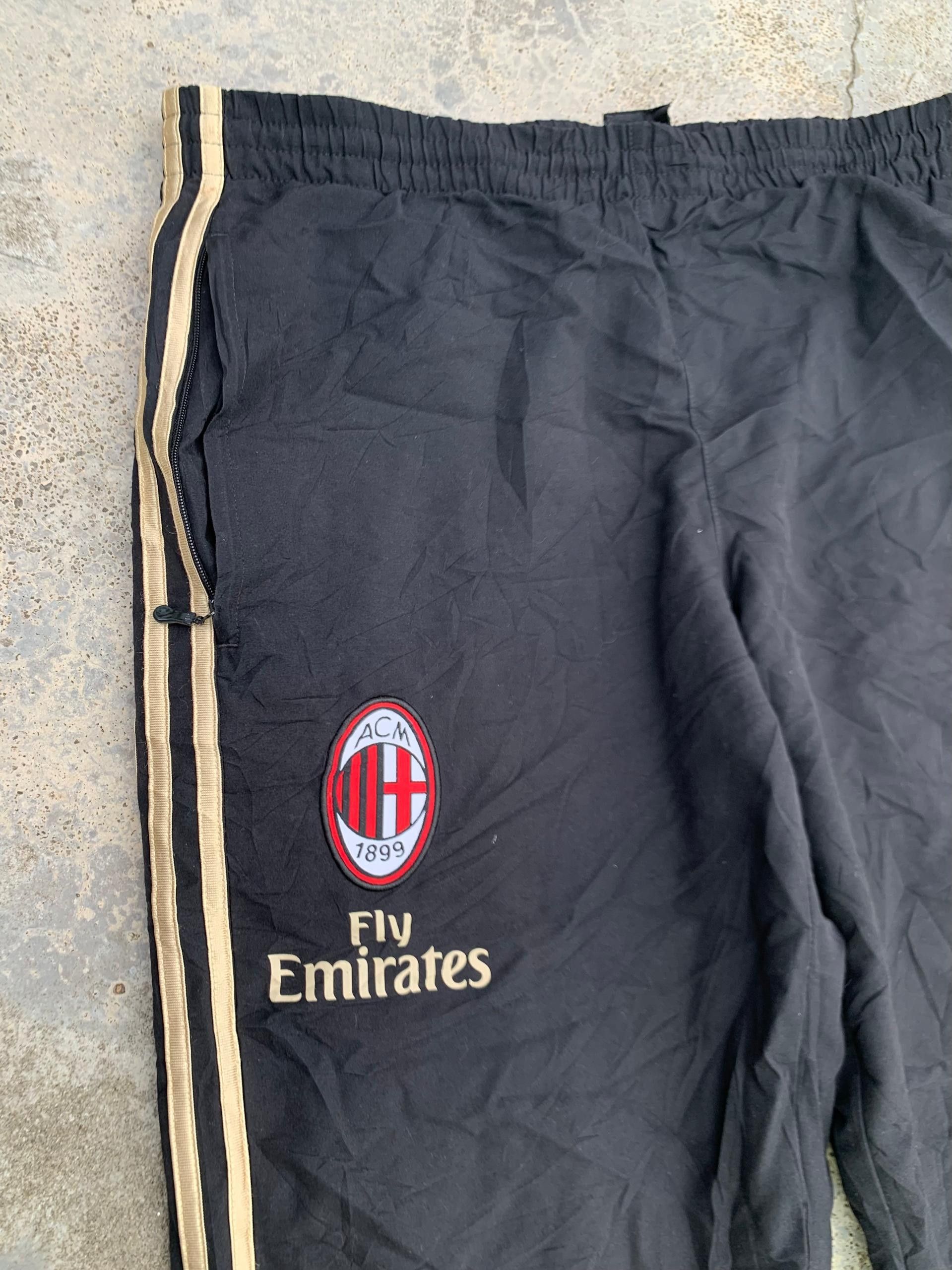 Adidas Vintage Ac Milan Adidas Soccer Pants Joggers Size US 32 / EU 48 - 5 Thumbnail