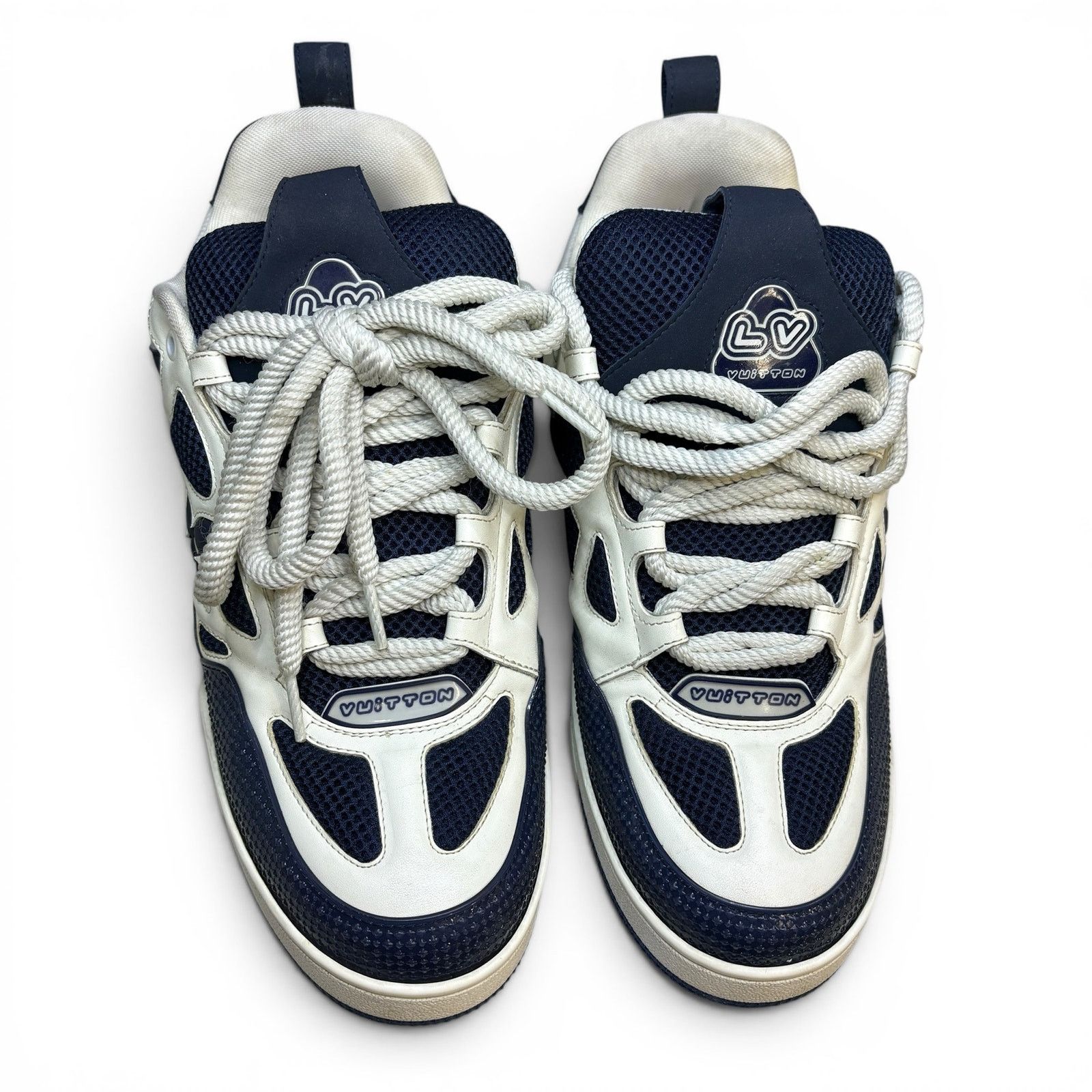 Louis Vuitton Louis Vuitton LV Skate Navy Sneakers | Size 10LV Size US 11.5 / EU 44-45 - 4 Thumbnail