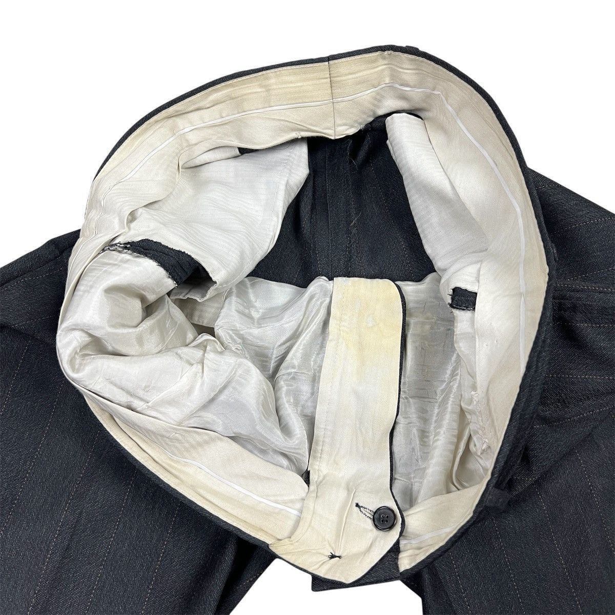 Gianfranco Ferre Gianfranco Ferré Men’s 2-Piece Suit Charcoal Pinstripe Wool Size 46R - 13 Thumbnail