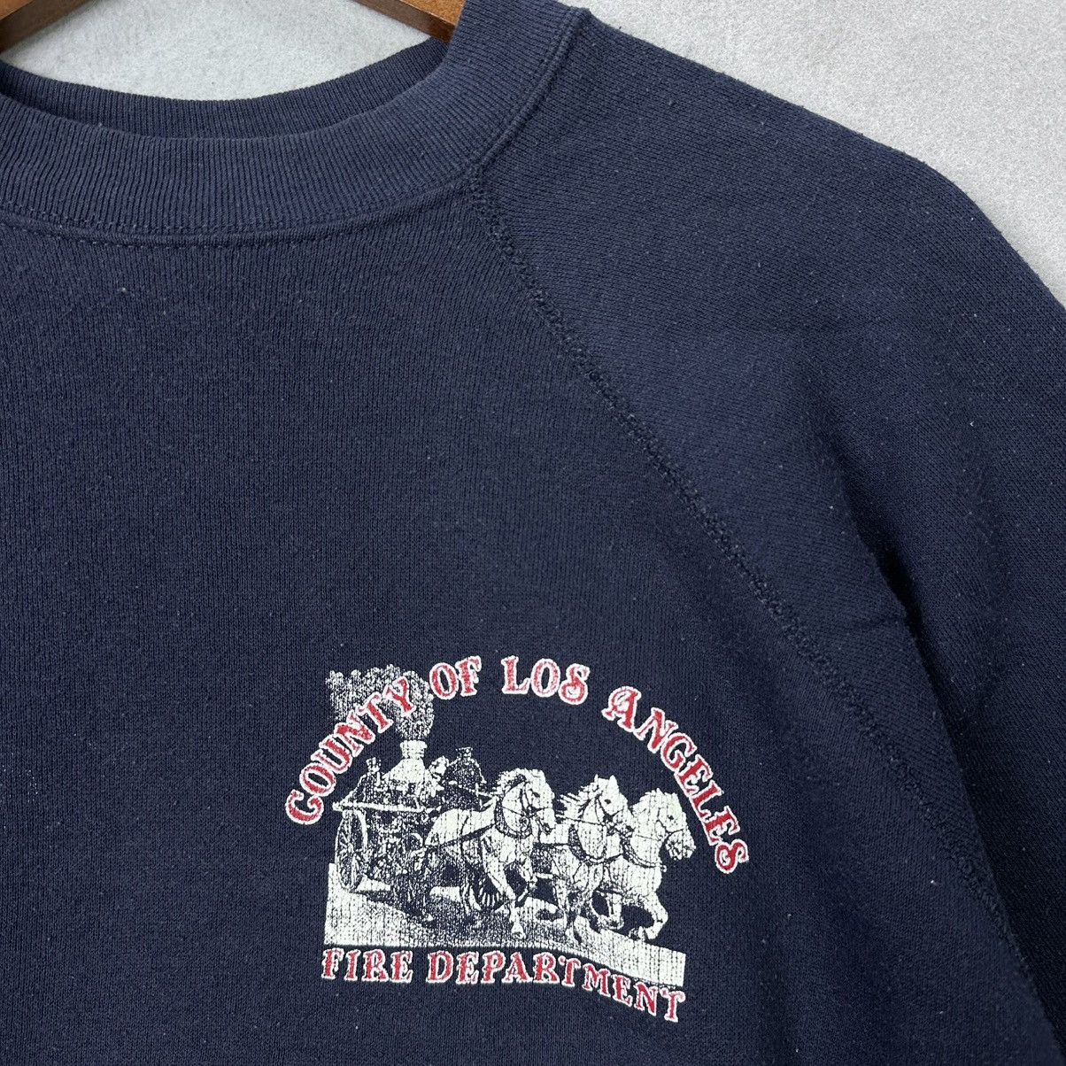 Vintage Vintage Los Angeles County Fire Department Sweatshirt Tultex Size US M / EU 48-50 / 2 - 3 Thumbnail