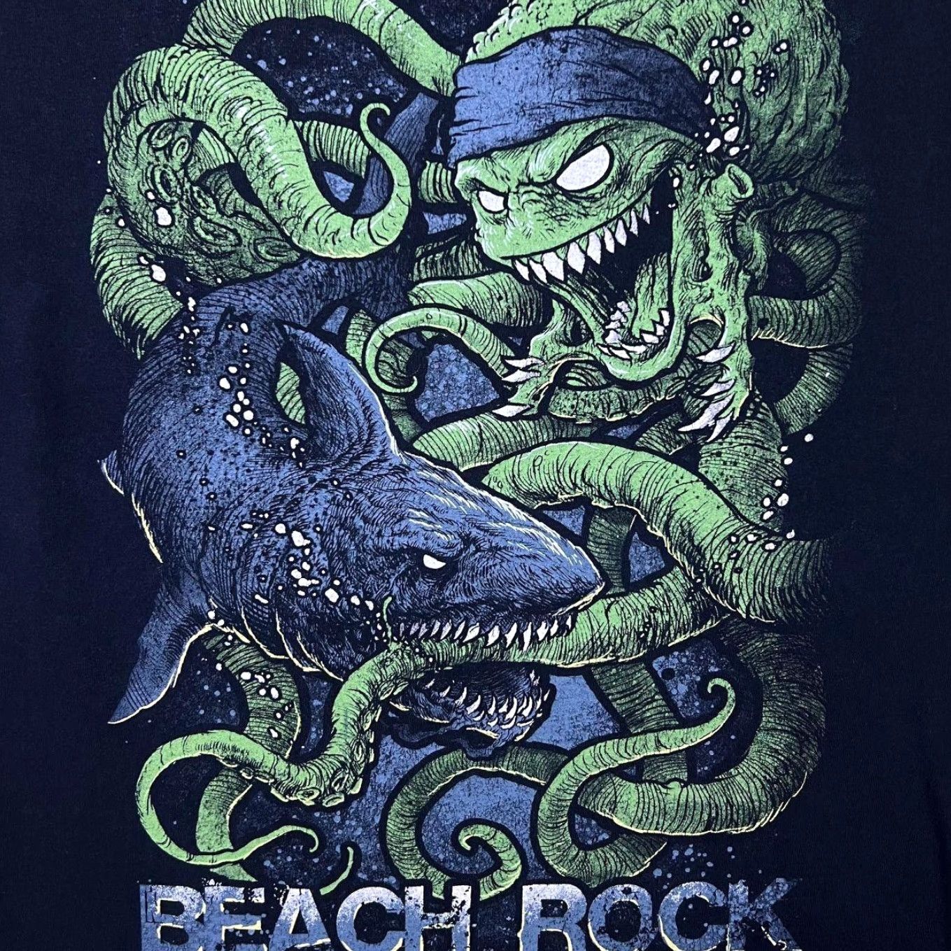 Gildan Beach Rock Festival Heavy Metal Hard Rock Music Band Lineup Black T-Shirt Medium Mens Size US M / EU 48-50 / 2 - 3 Thumbnail