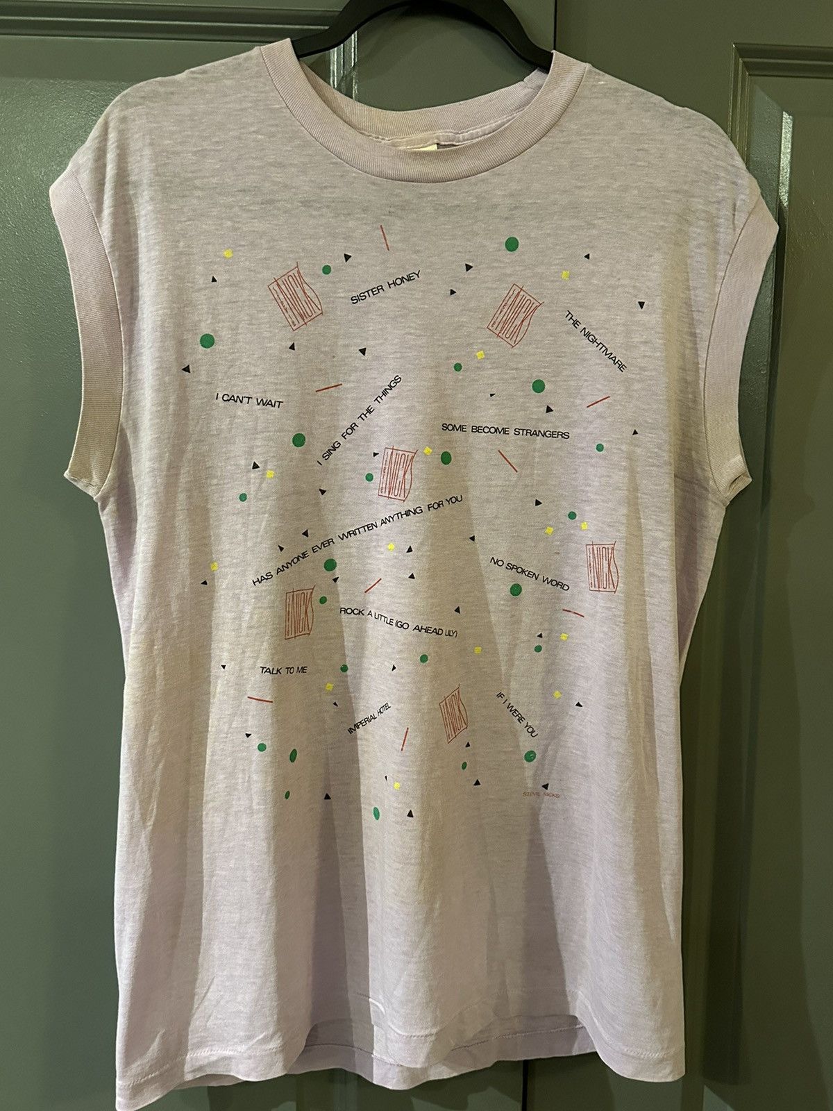 image of Band Tees x Grail Vintage 1986 Stevie Nicks Rock A Little Tour Muscle Shirt in Purple (Size XL)