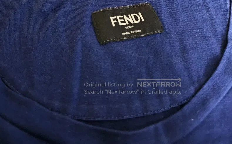 Fendi Fendi Blue Short Sleeve T. Size US L / EU 52-54 / 3 - 3 Thumbnail