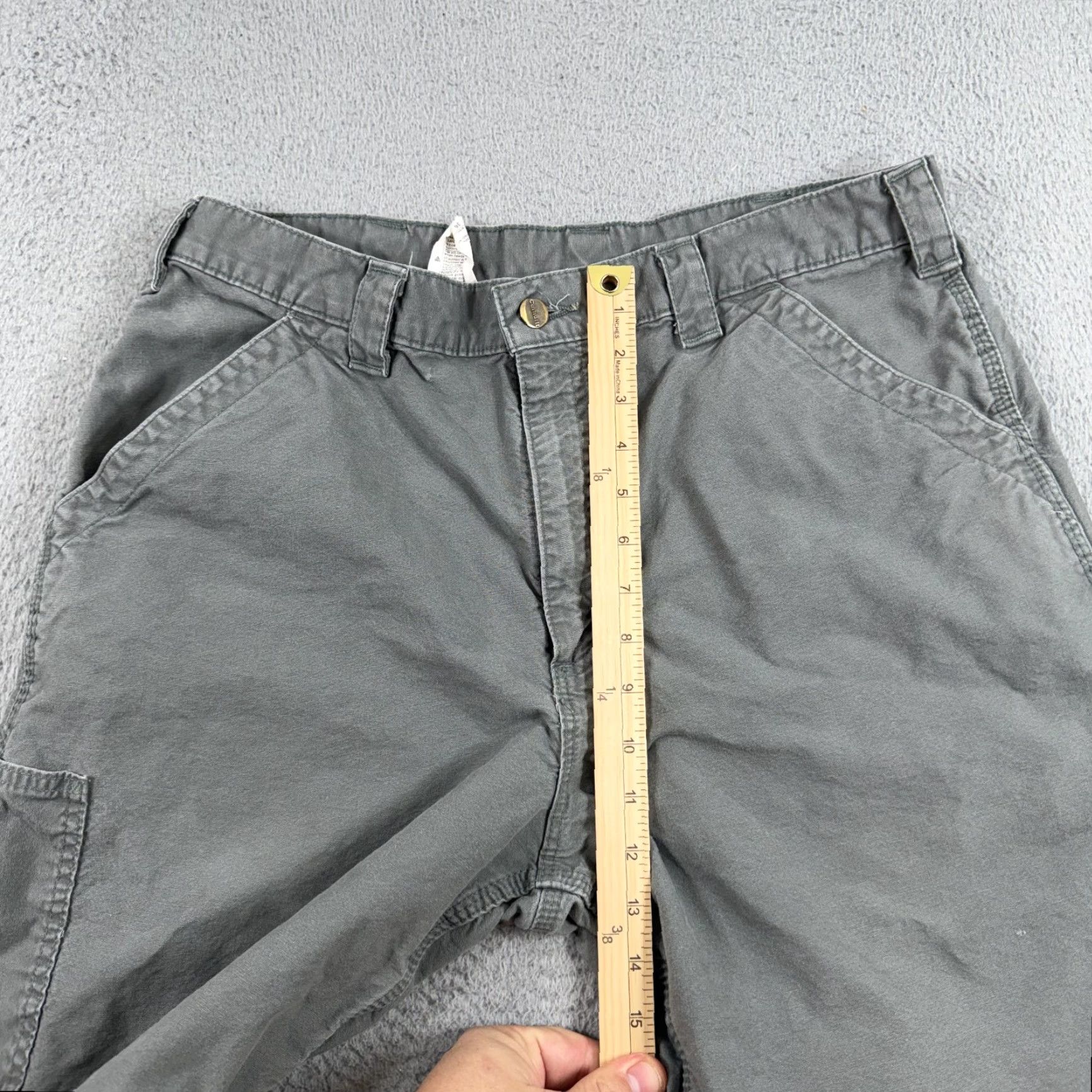 Carhartt Carhartt Shorts Cargo Gray Men's 36 Workwear Outdoor Flat Front Pockets Regular Cargo Pocket Size 36 USA Outdoor Workwear Mens Gray Cotton B147-FAT Size US 36 / EU 52 - 6 Thumbnail