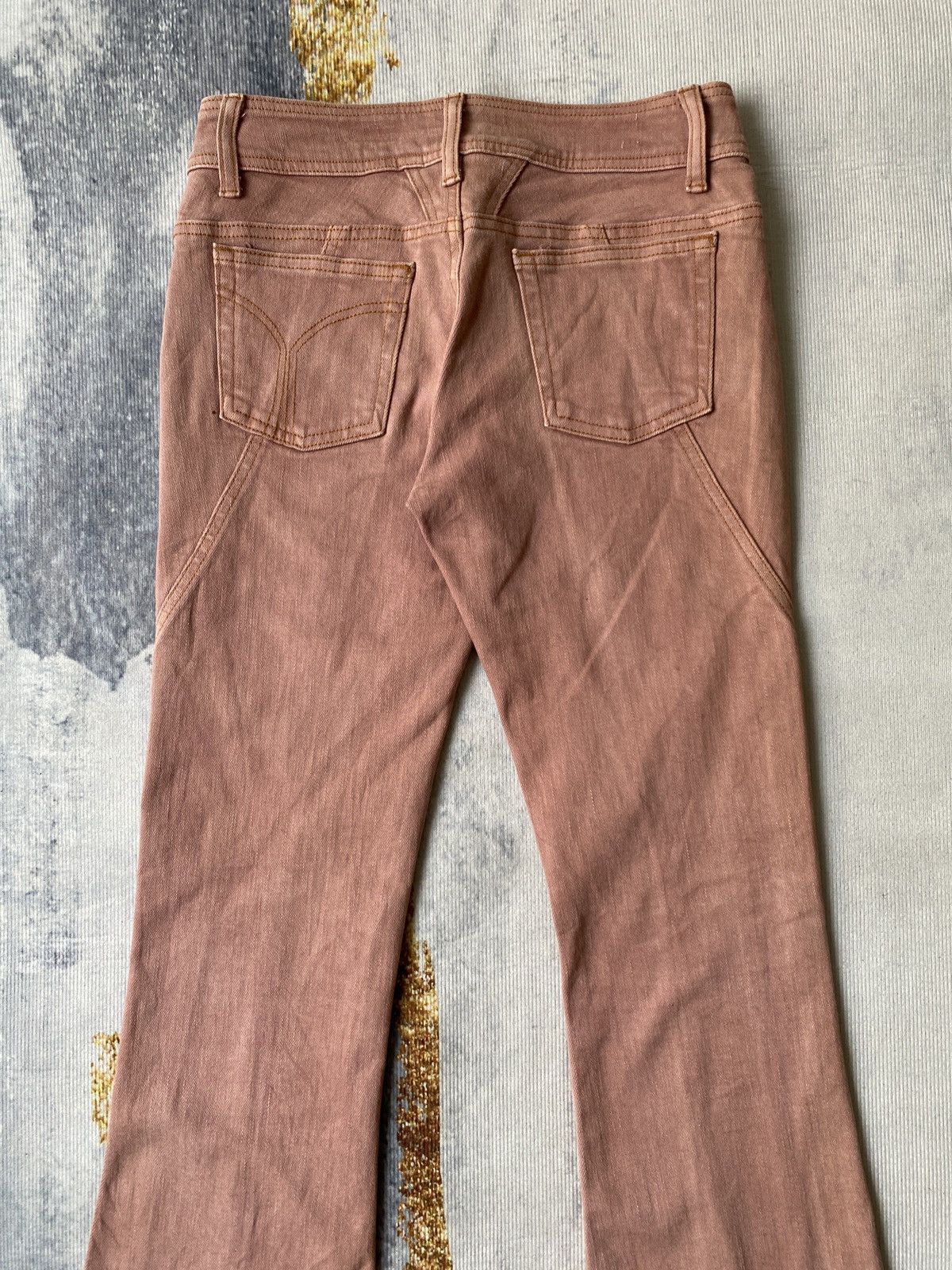 If Six Was Nine × Japanese Brand × Tornado Mart Japanese Brand RU Jeans Flare Spiral Cut Design Denim Size US 27 - 7 Thumbnail