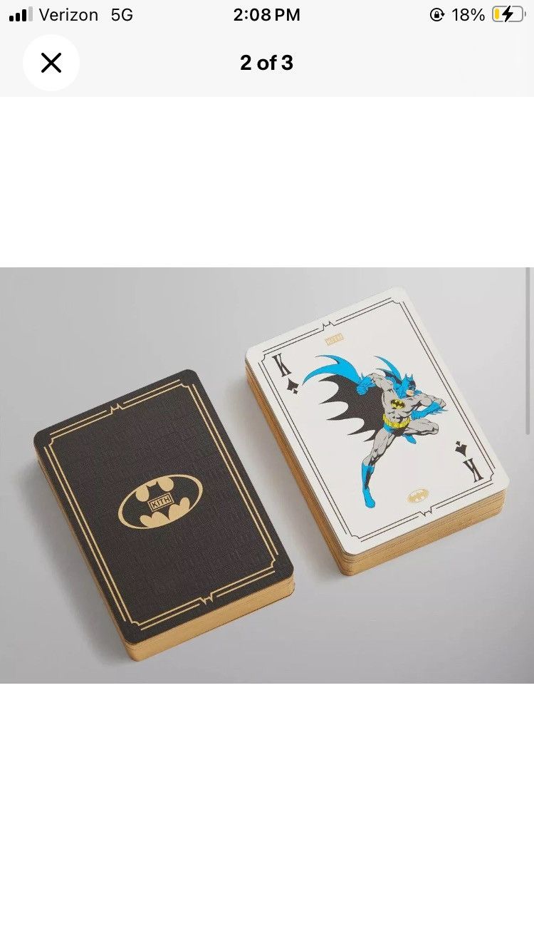 Kith Kith x Batman Two Pack Poker Card Set Size ONE SIZE - 3 Thumbnail