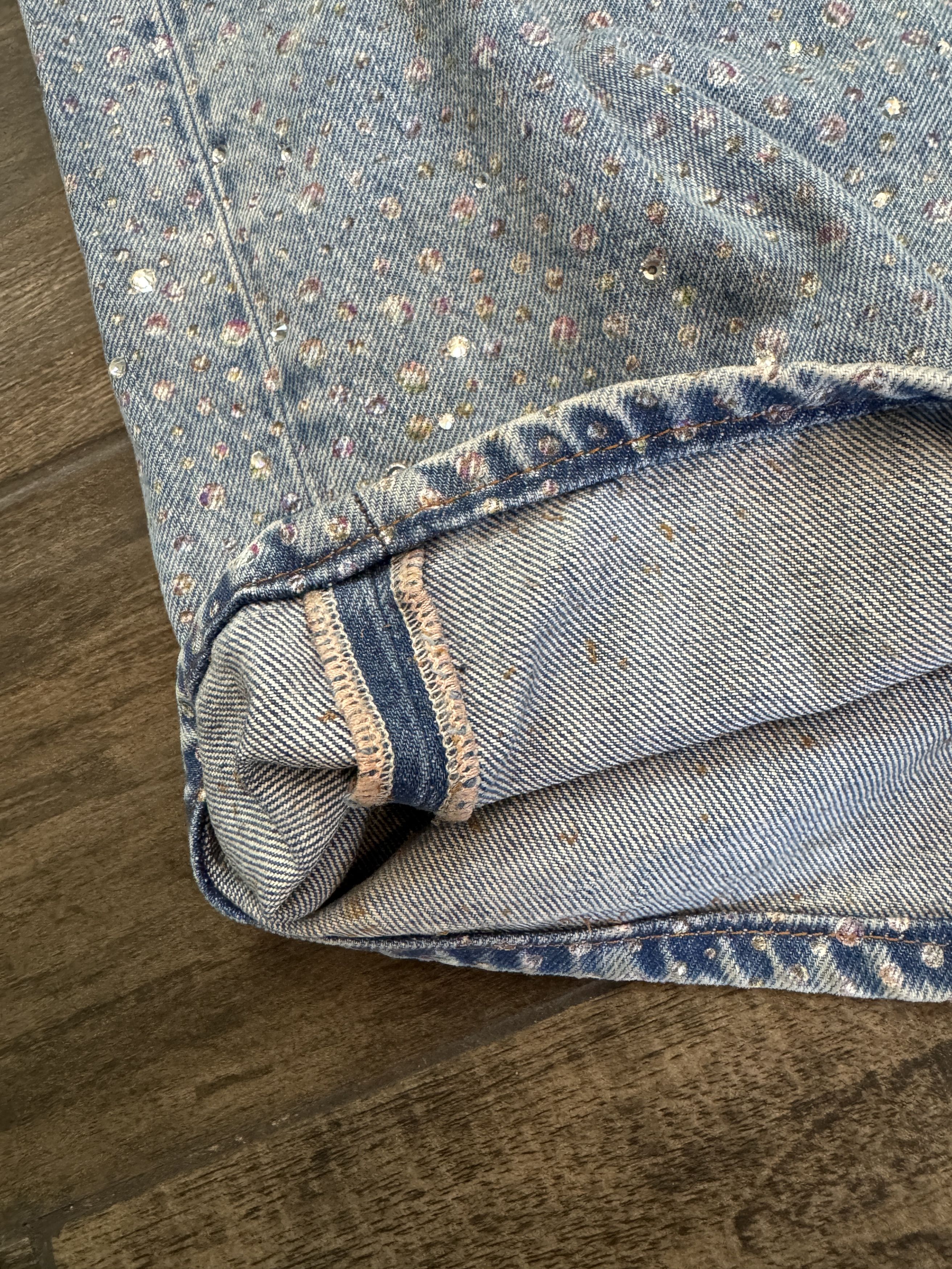 Acne Studios 2023F FN Vegas Rhinestone Super Baggy Denim Size US 34 / EU 50 - 10 Thumbnail