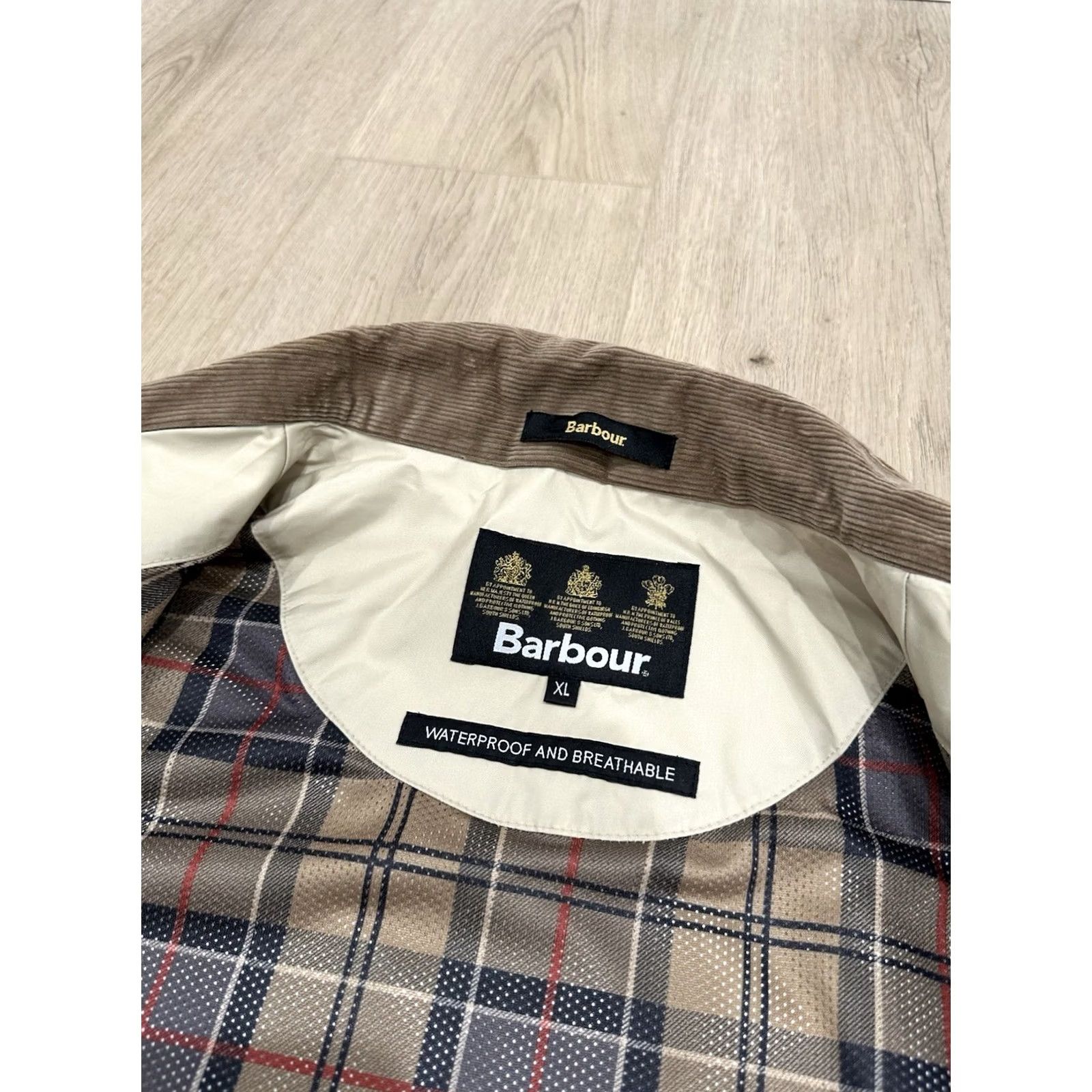Barbour VINTAGE Barbour Beaulieu Jacket Men XL Beige Tan Waterproof Softshell Windbreaker Barbour Beaulieu Classic Lightweight Outdoor Vintage 2000s Size US XL / EU 56 / 4 - 6 Thumbnail