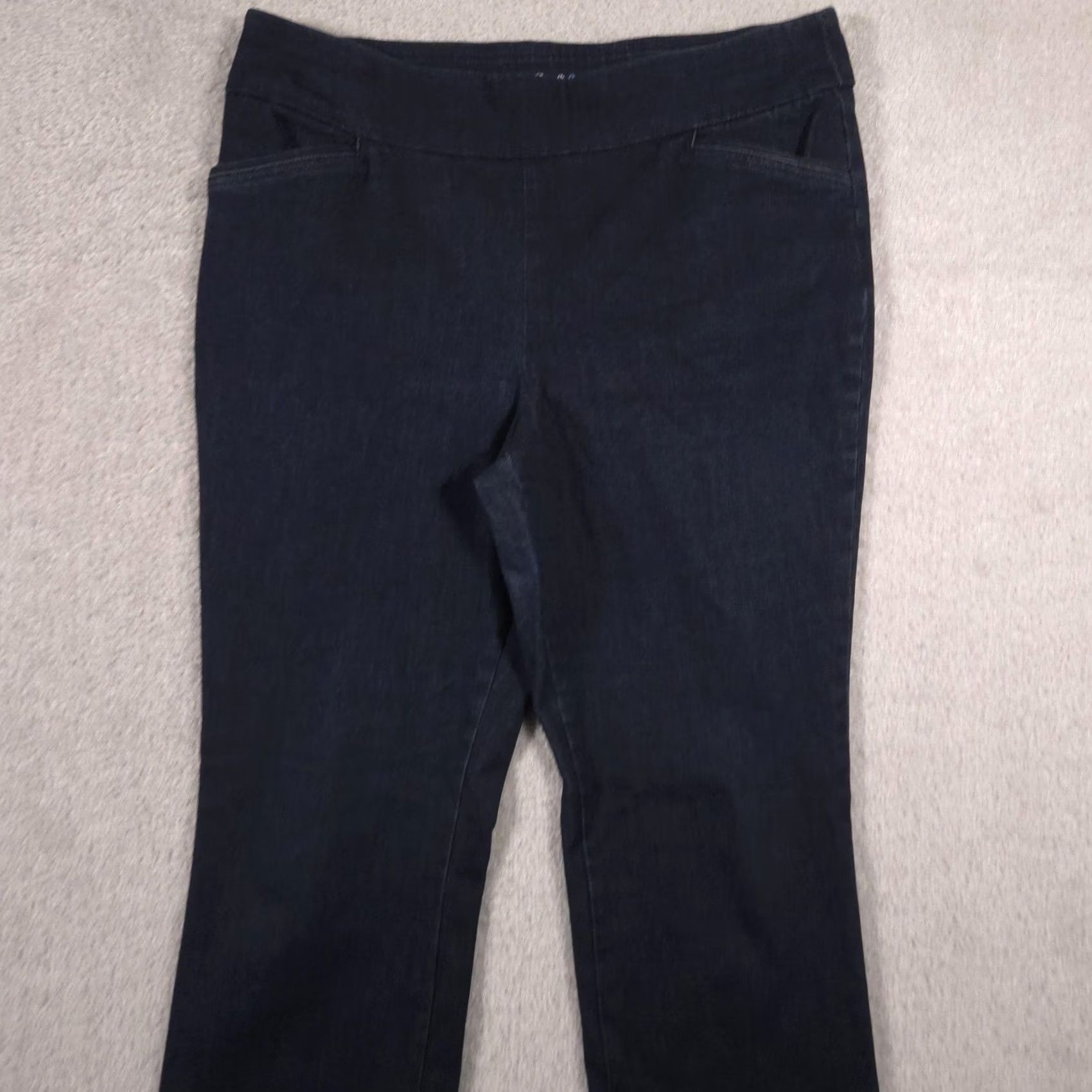 Croft & Barrow Croft & Barrow Pants Womens 12 Effortless Stretch Denim Pull On Straight Leg Size 34" / US 12 / IT 48 - 4 Thumbnail